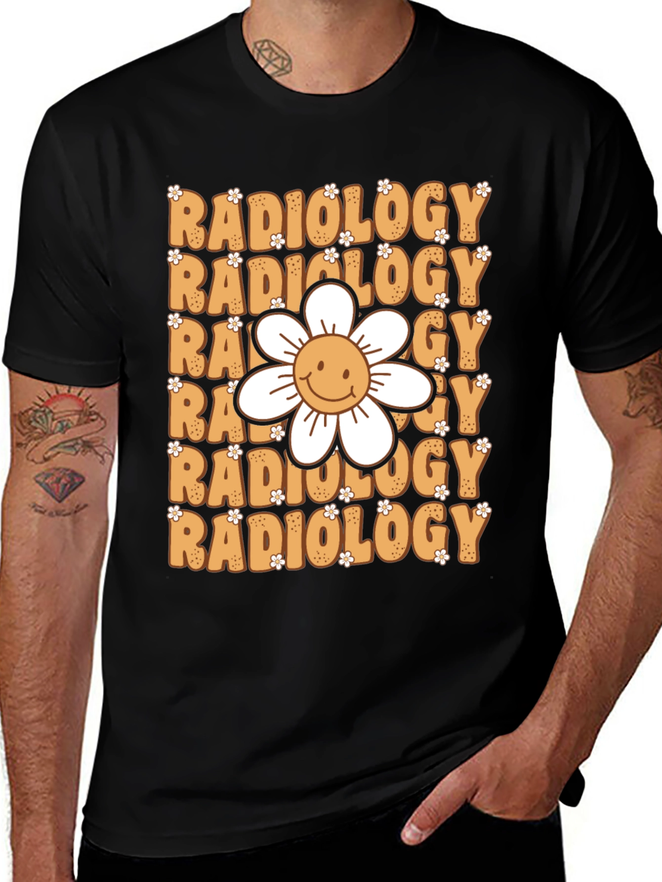 Variant 13 of Radiology Flower Graphic Tee