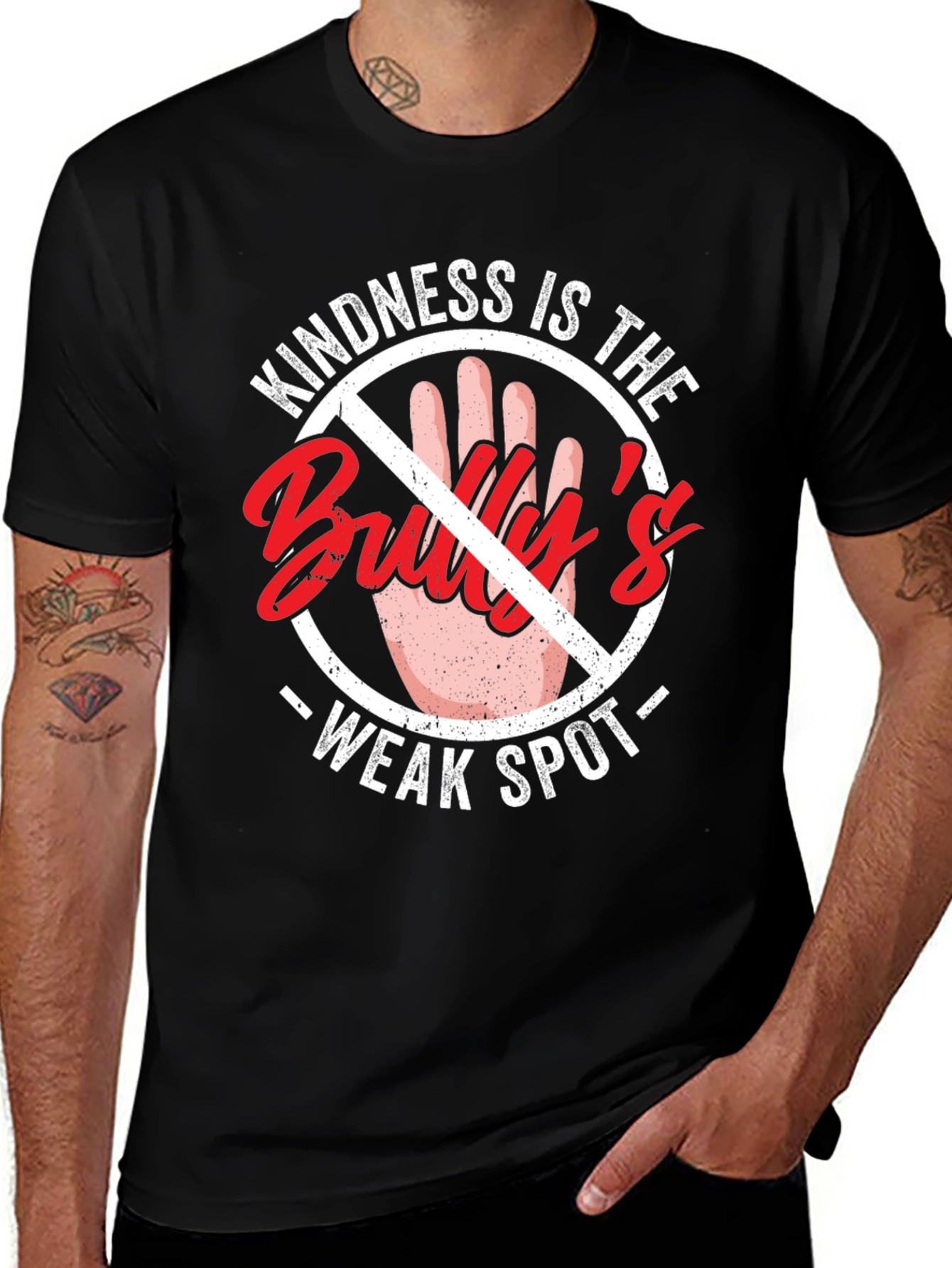 Variant 28 of Kindness is the Bully's Weak Spot T-Shirt