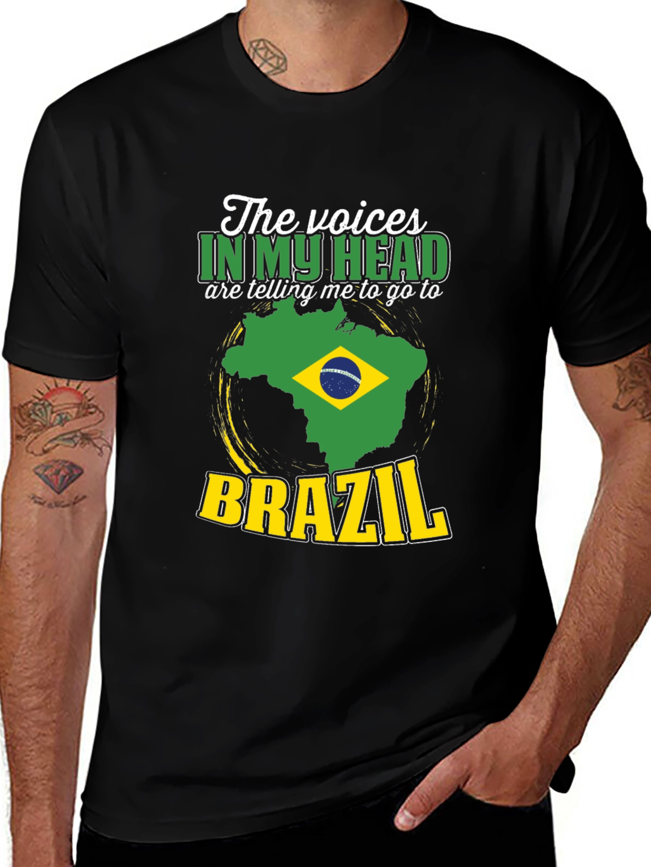 Variant 22 of Brazil Calling Men's T-Shirt