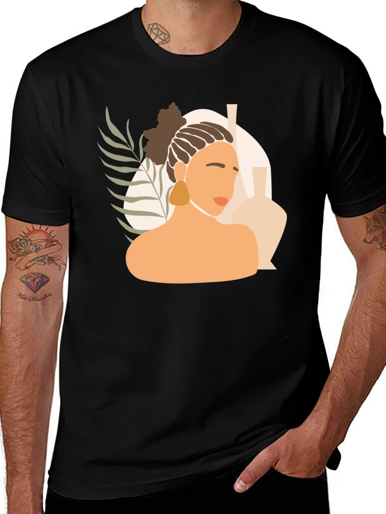 Variant 18 of Abstract Woman Graphic Print Tee