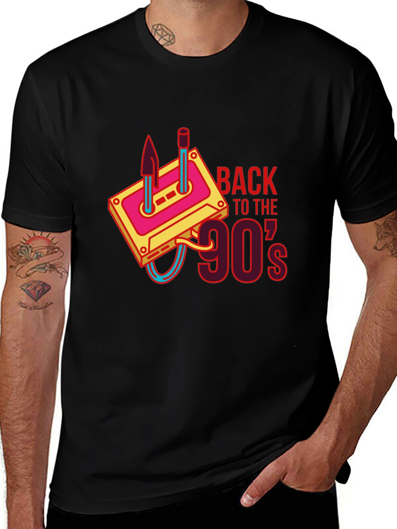 Variant 13 of Back to the 90's Cassette Tape Graphic T-Shirt