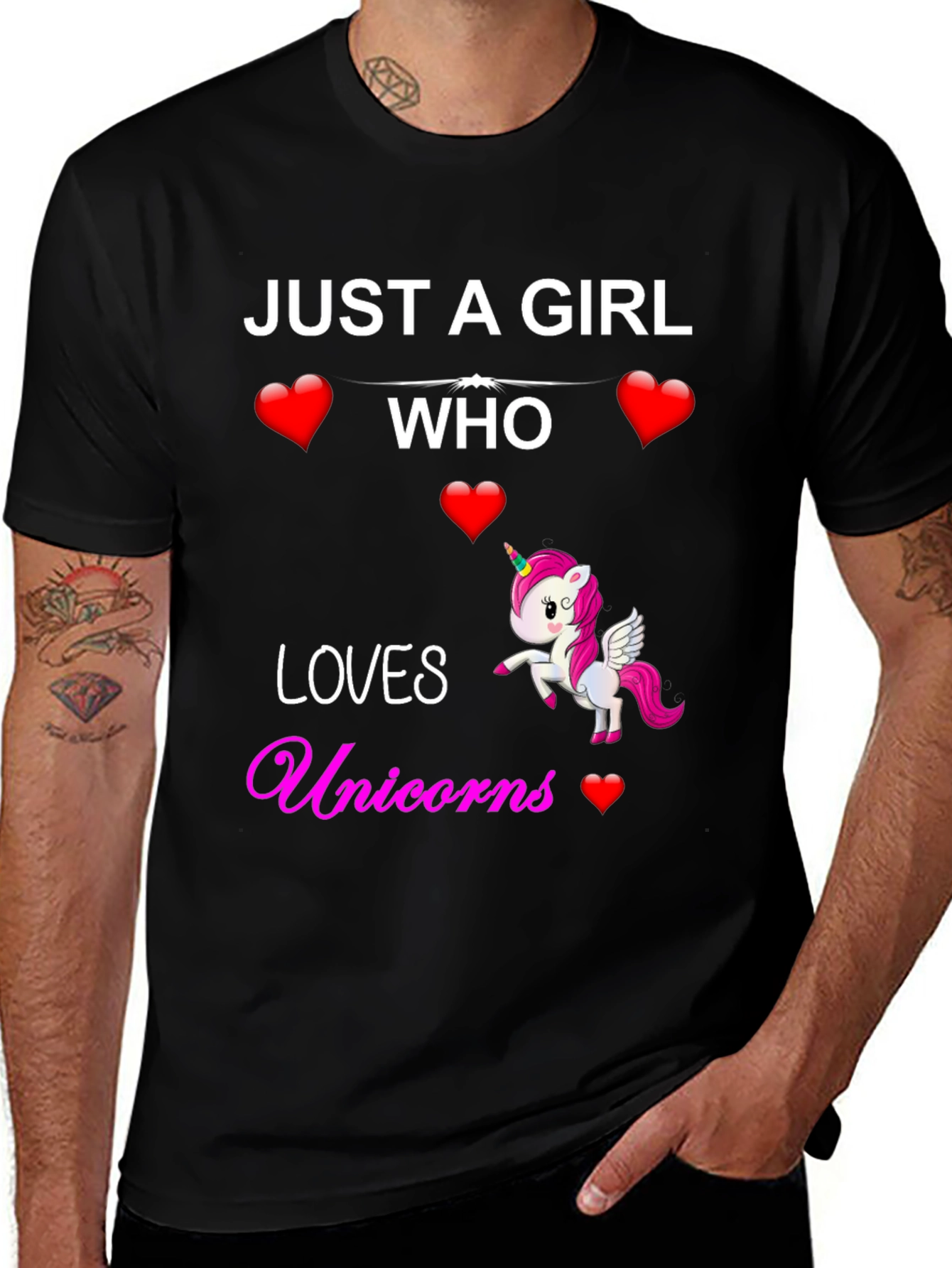 Variant 30 of Just a Girl Who Loves Unicorns T-Shirt