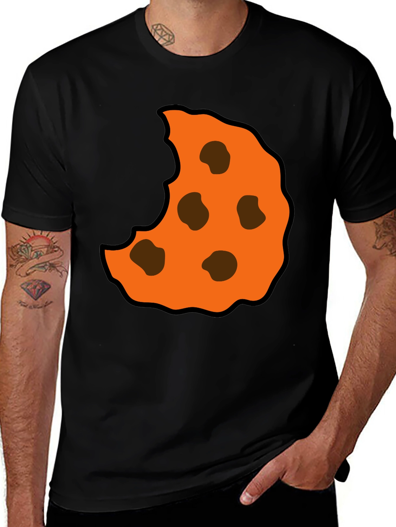 Variant 14 of Cookie Bite Graphic Tee - Casual Comfort