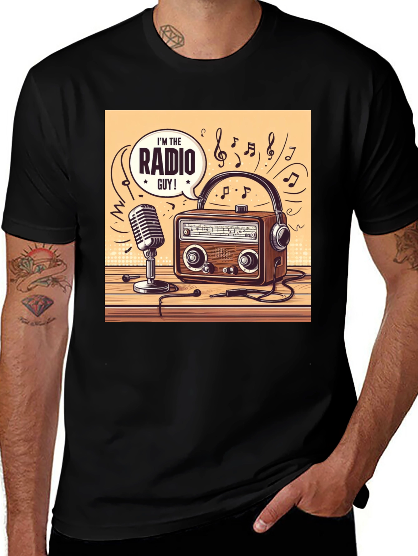 Variant 25 of Radio Guy T-Shirt - Vintage Broadcaster Style