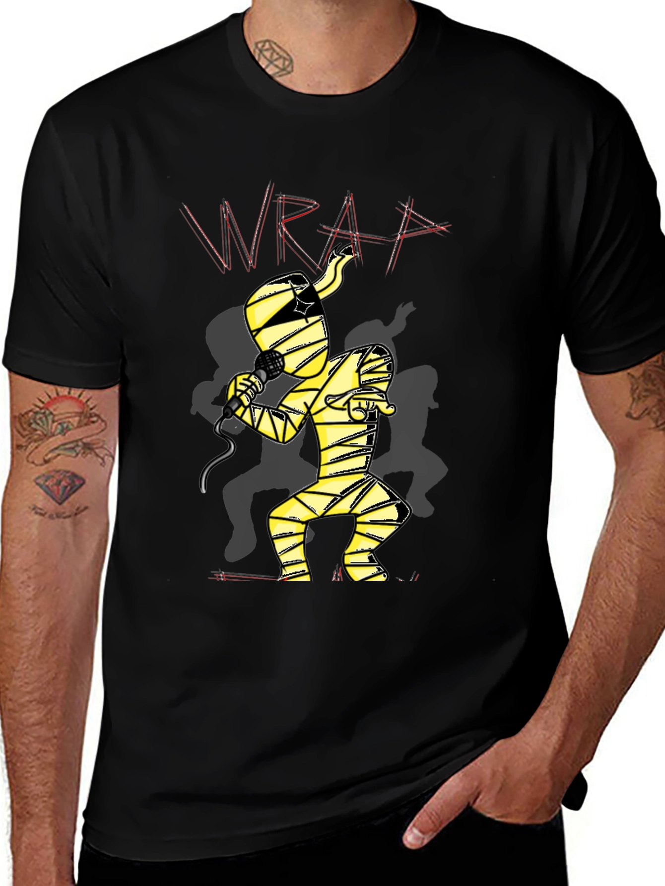 Variant 10 of Wrap Mummy Rapper Graphic Tee