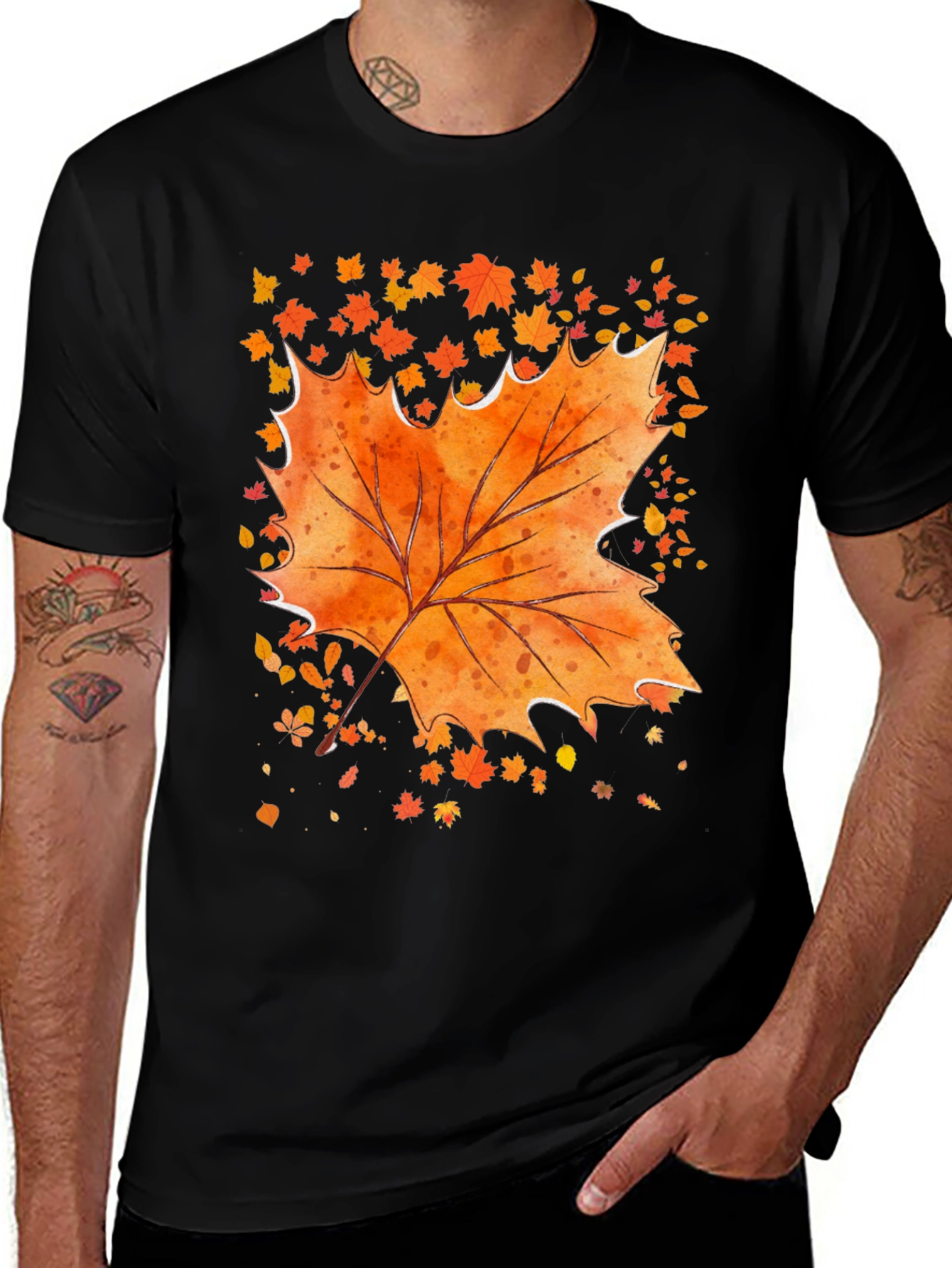 Autumn Leaf Graphic T-Shirt