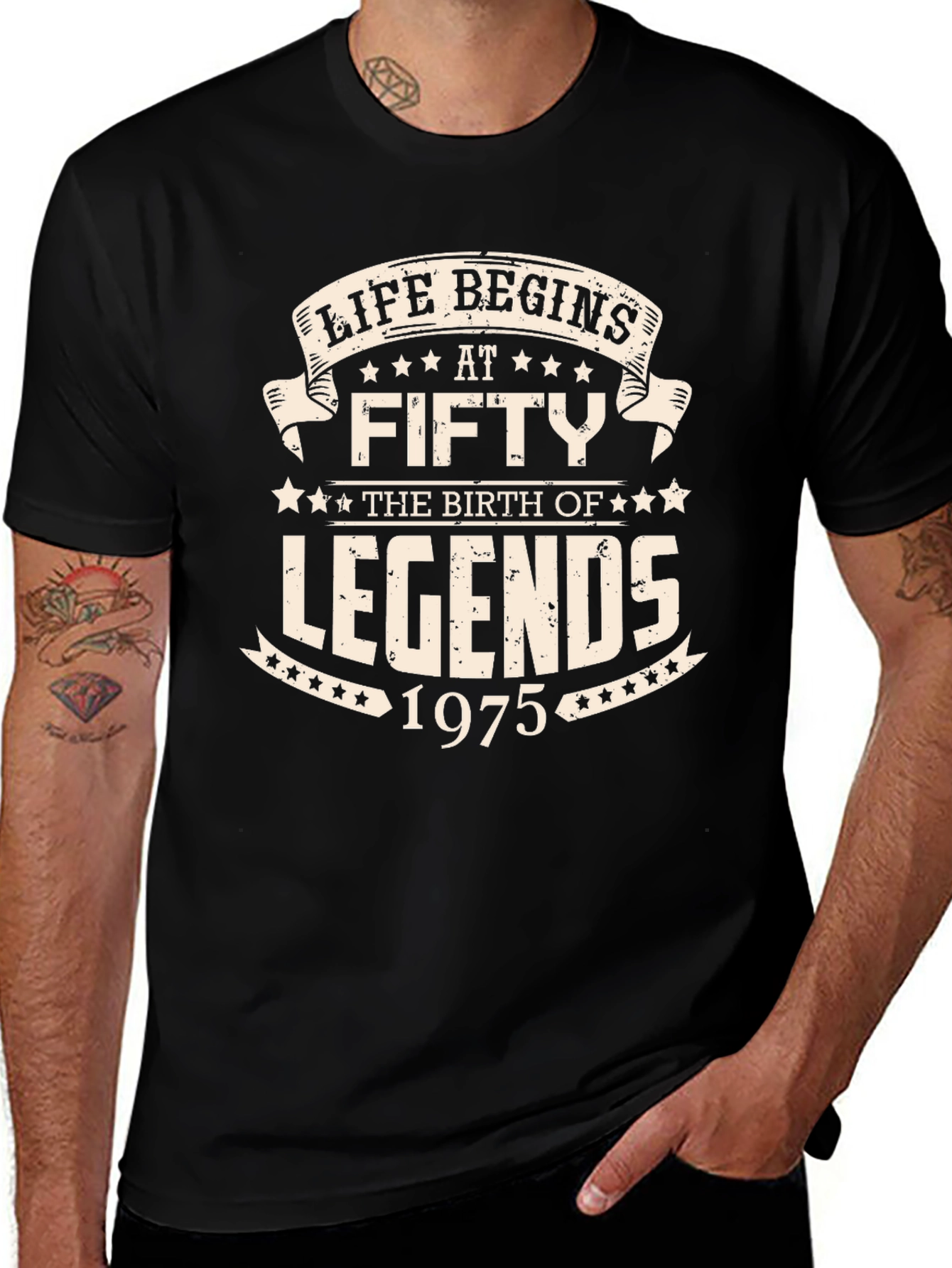 Variant 16 of Life Begins at Fifty Legends T-Shirt