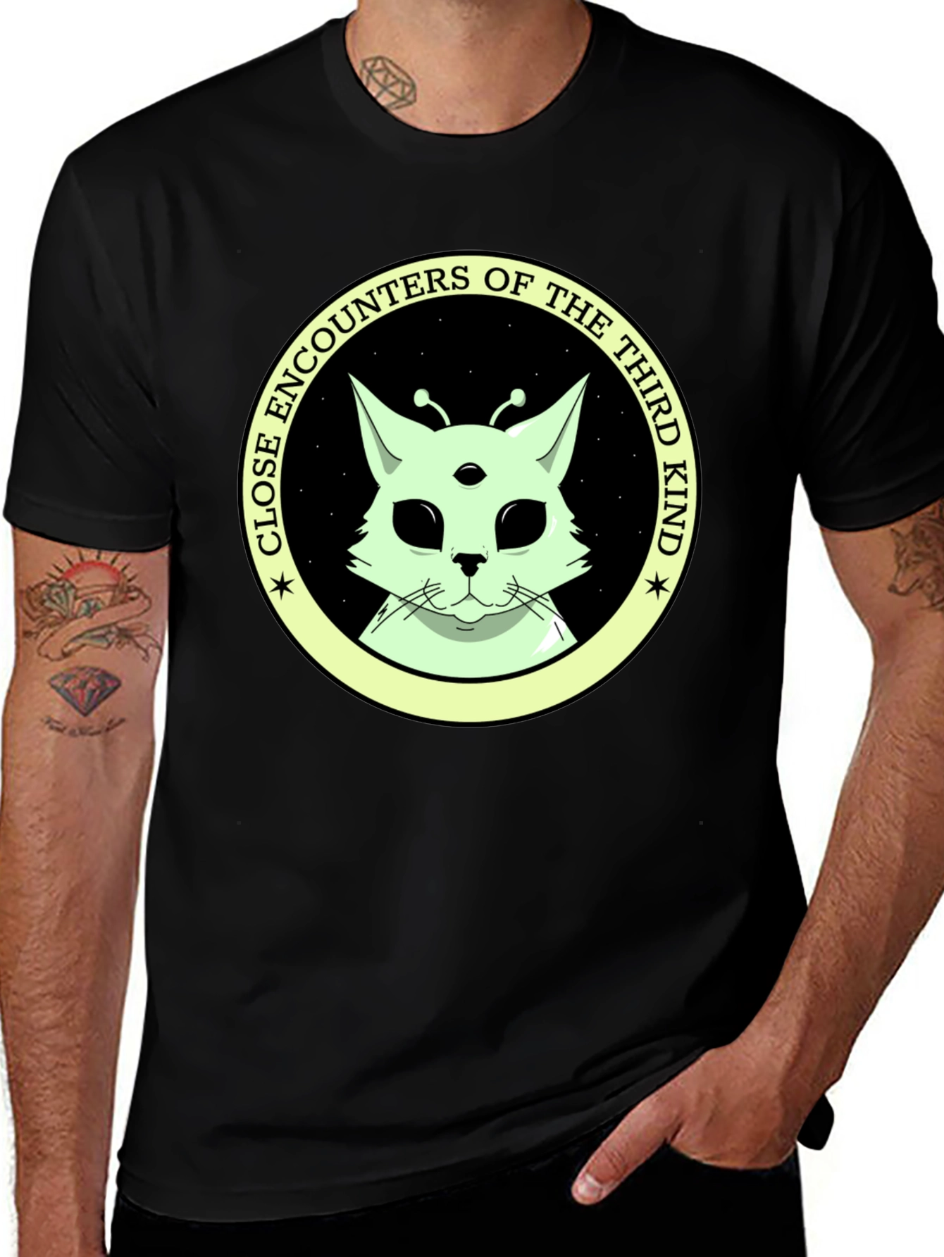 Variant 25 of Alien Cat T-Shirt: Close Encounters of the Third Kind