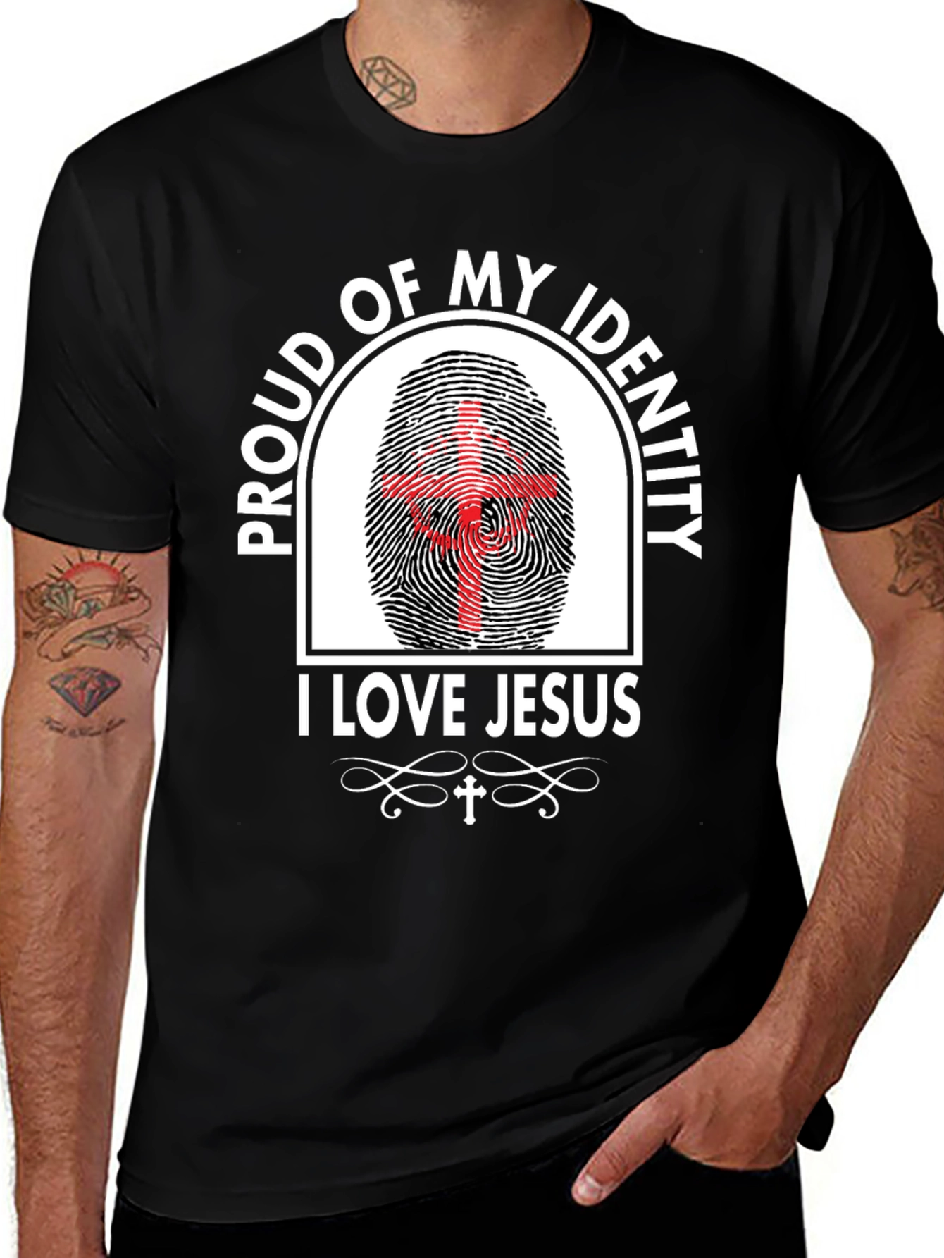 Proud Christian Identity T-Shirt - I Love Jesus Tee