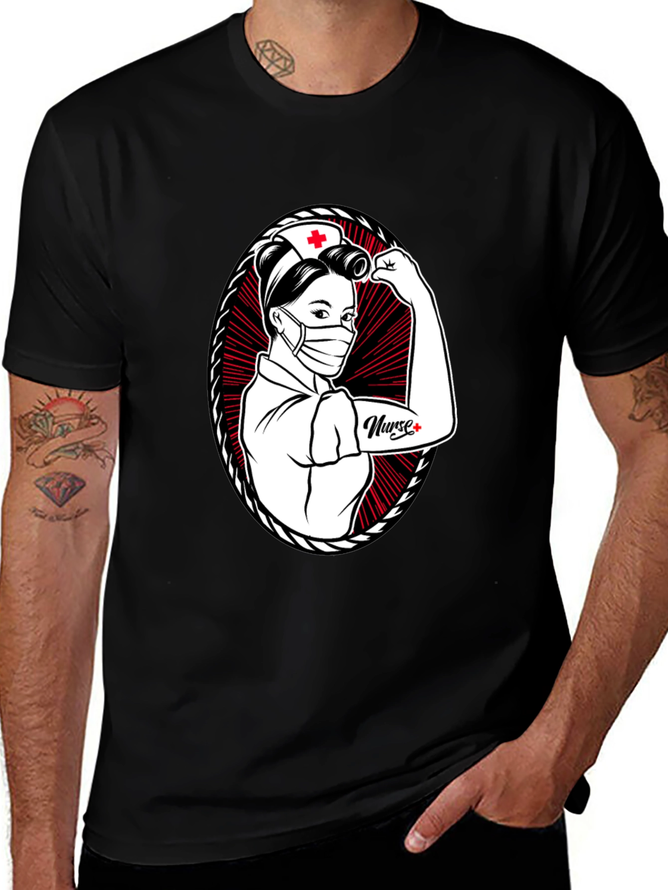 Variant 13 of Nurse Power T-Shirt - Strong Women's Design