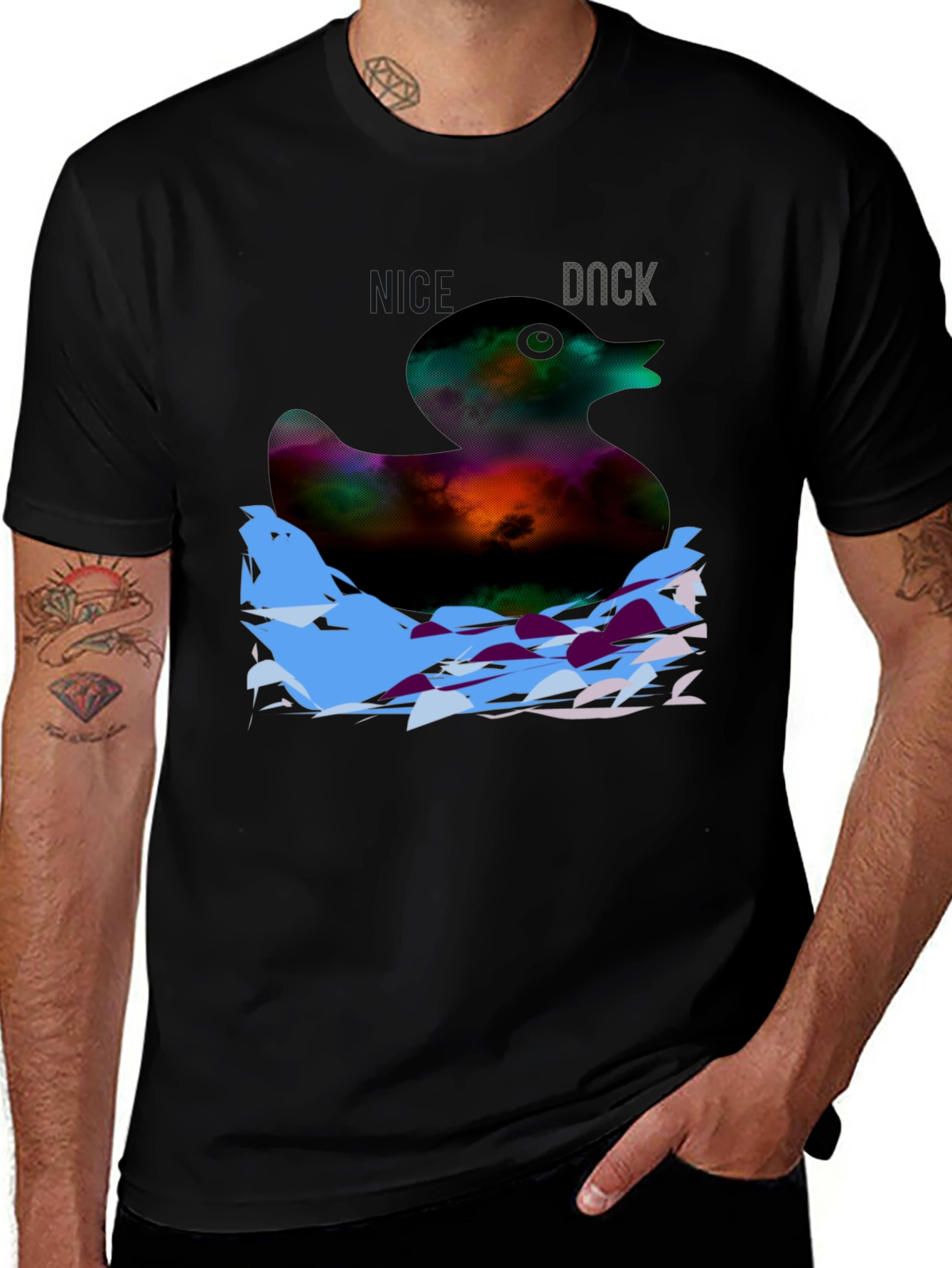 Variant 8 of Duck Graphic Tee - Unique Design