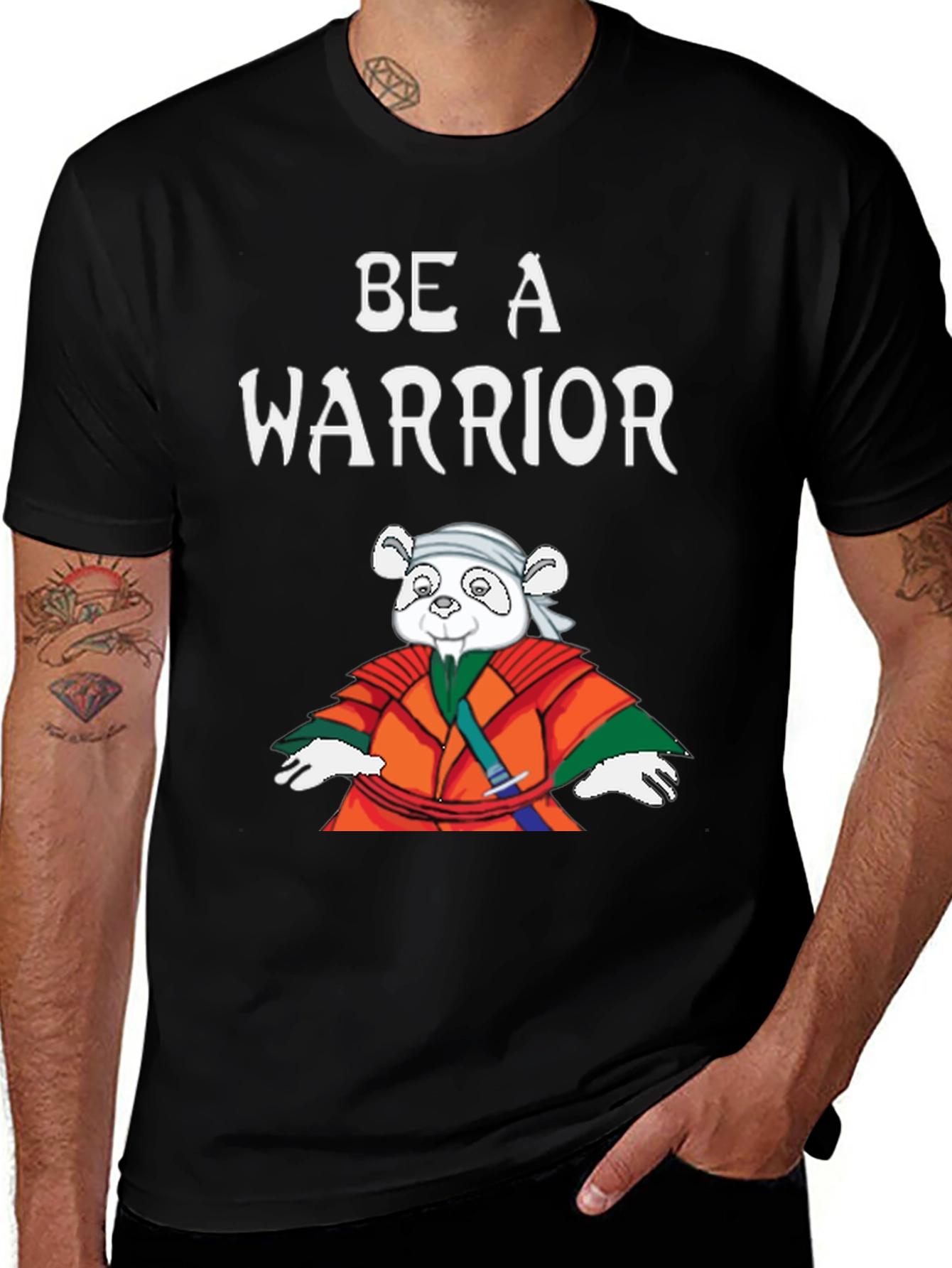 Variant 12 of Be A Warrior Panda T-Shirt