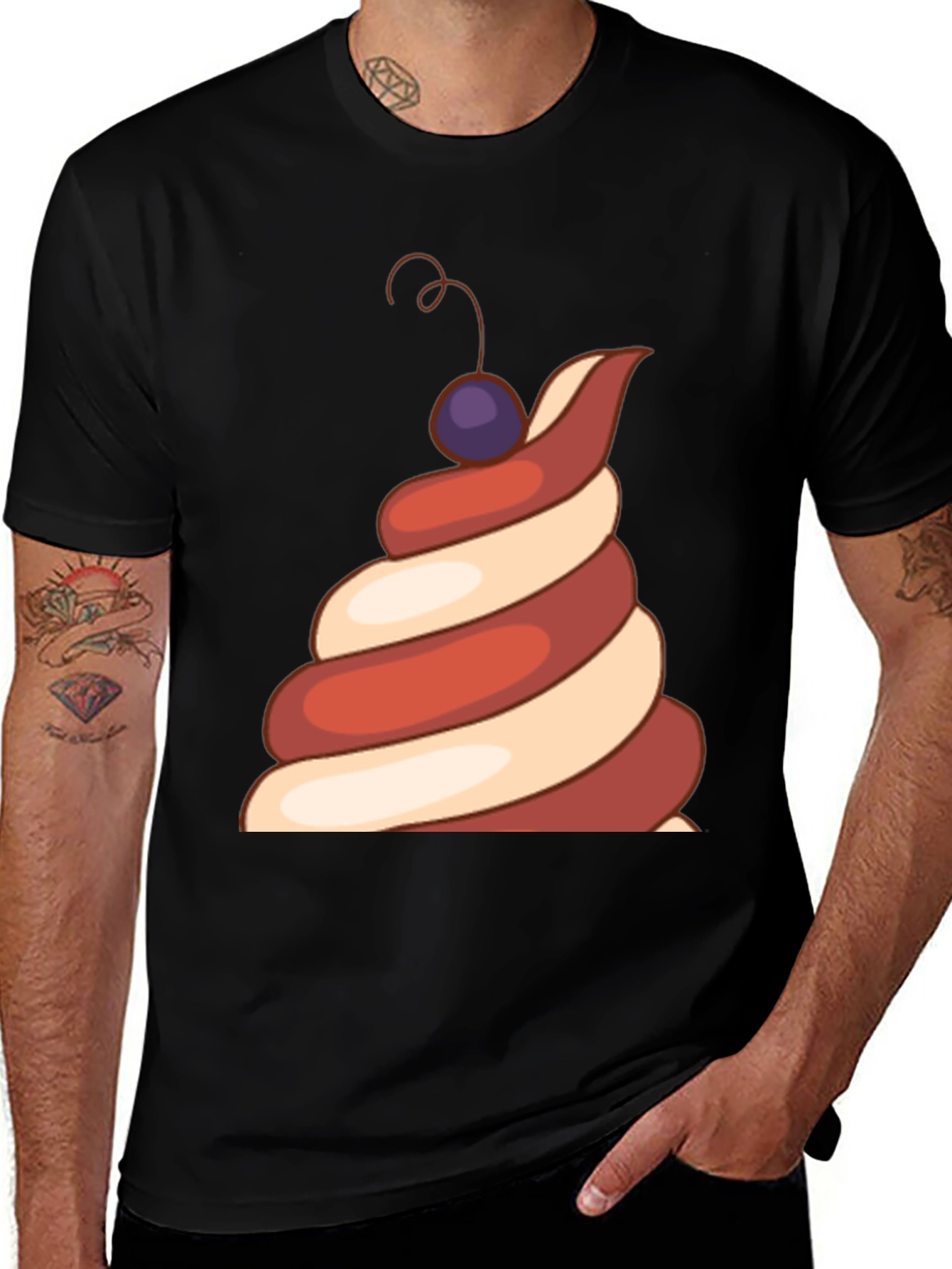 Variant 22 of Swirl Treat Graphic Tee - Soft Style T-Shirt