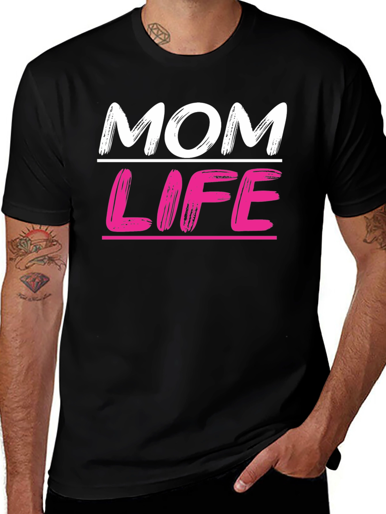 Variant 24 of Mom Life Graphic Tee - Trendy Casual Top
