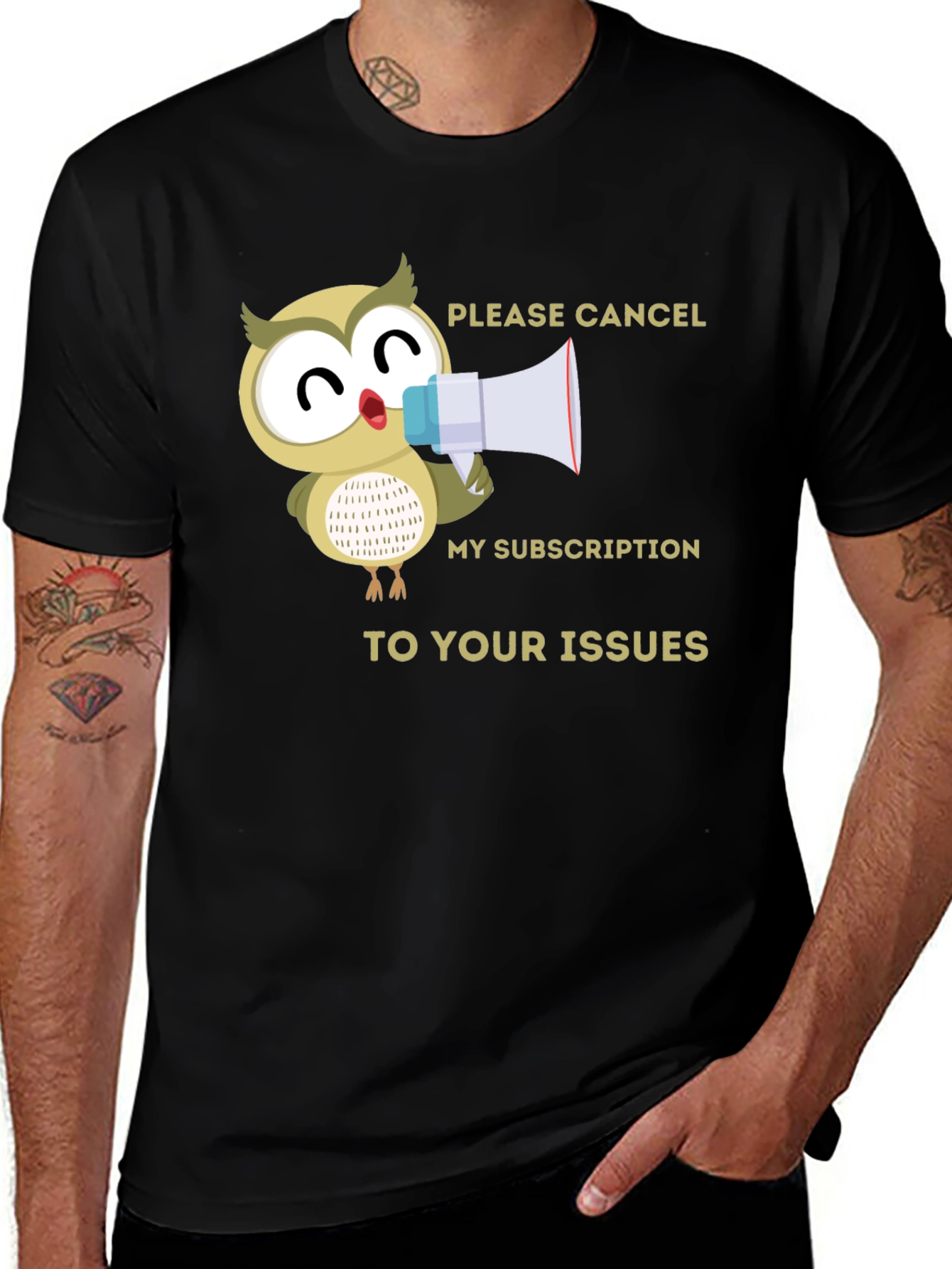 Variant 22 of Cancel My Subscription Owl T-Shirt