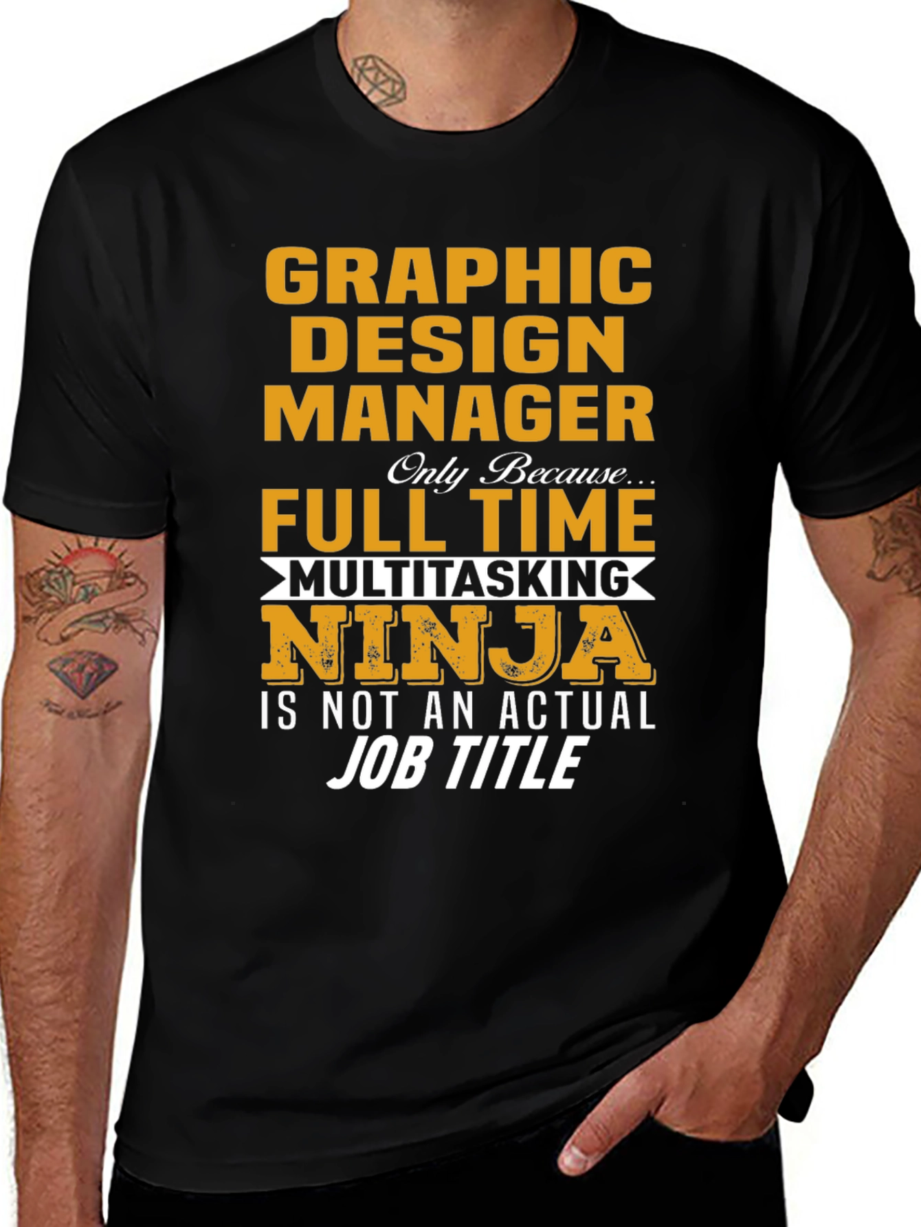 Variant 14 of Graphic Design Manager Ninja T-Shirt