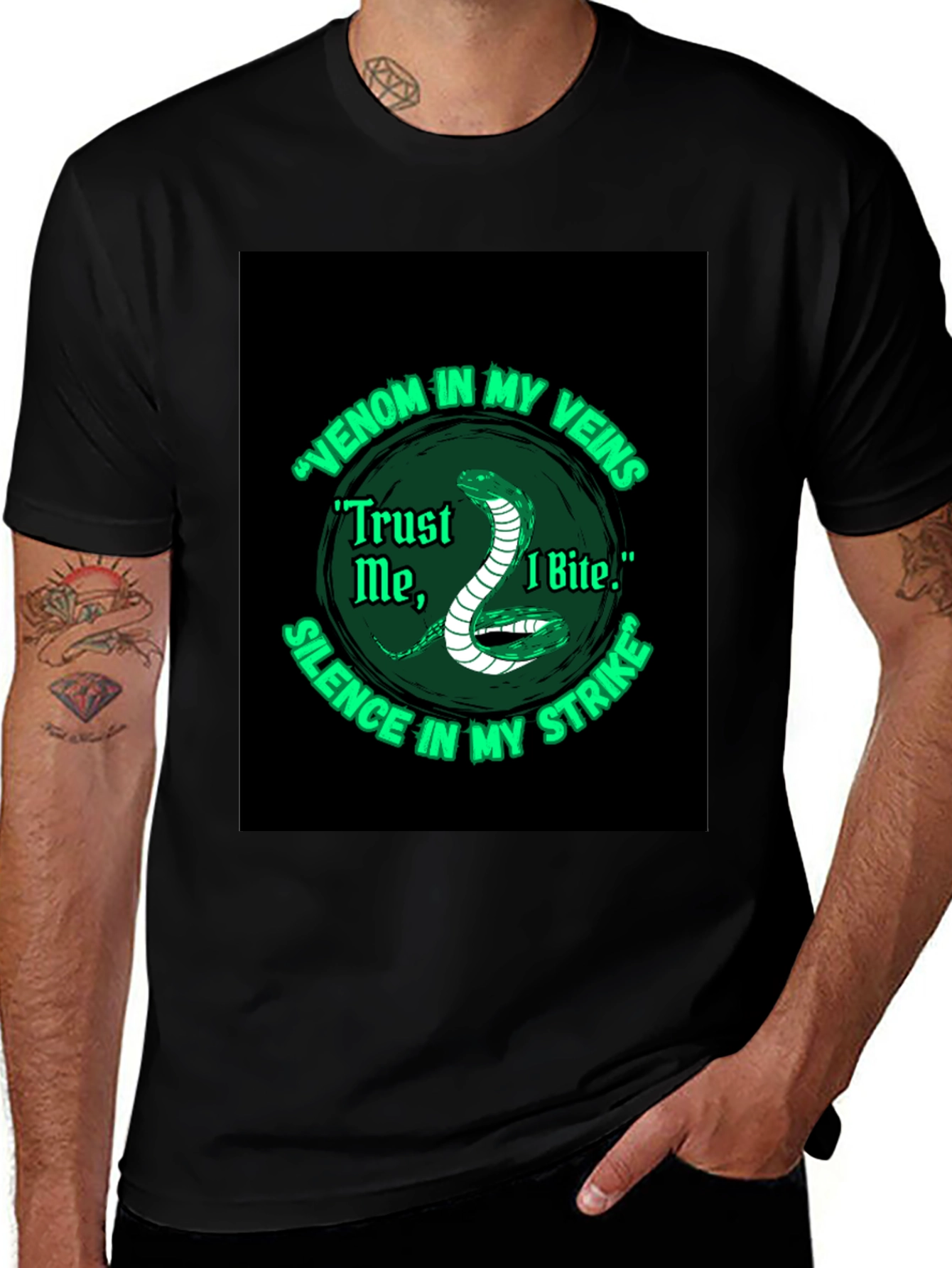 Variant 25 of Venomous Snake Graphic Print T-Shirt