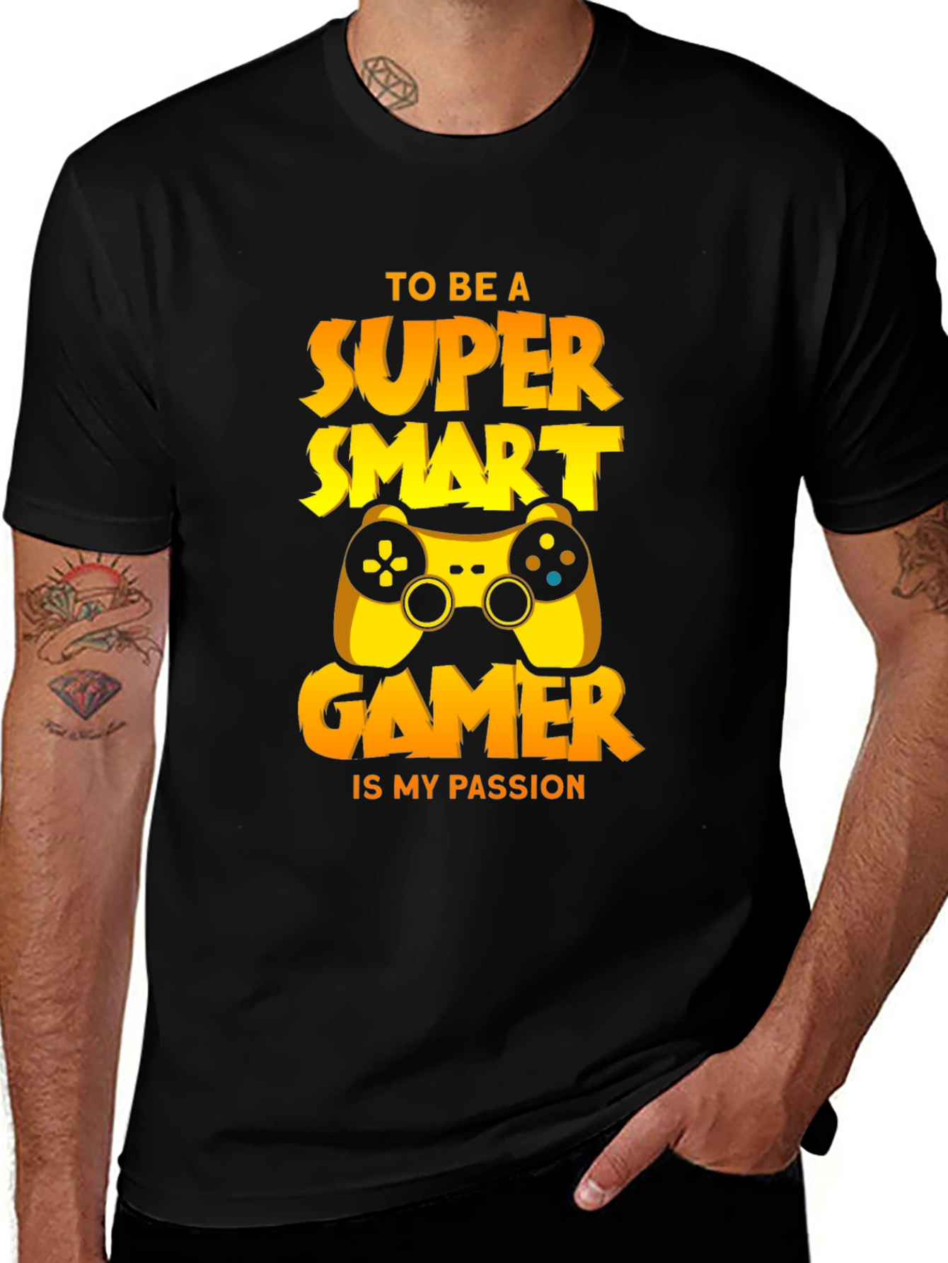 Super Smart Gamer T-Shirt - Black Cotton Tee