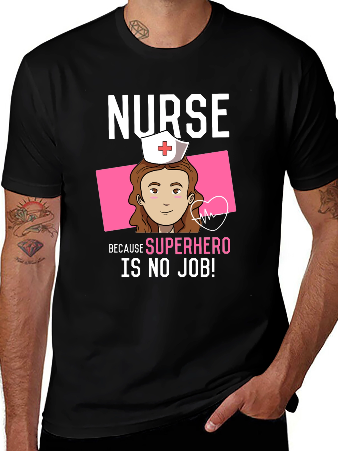 Variant 29 of Nurse Superhero Graphic T-Shirt
