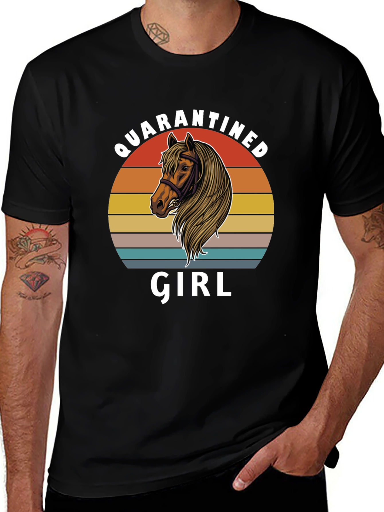 Variant 27 of Quarantined Girl Horse T-Shirt