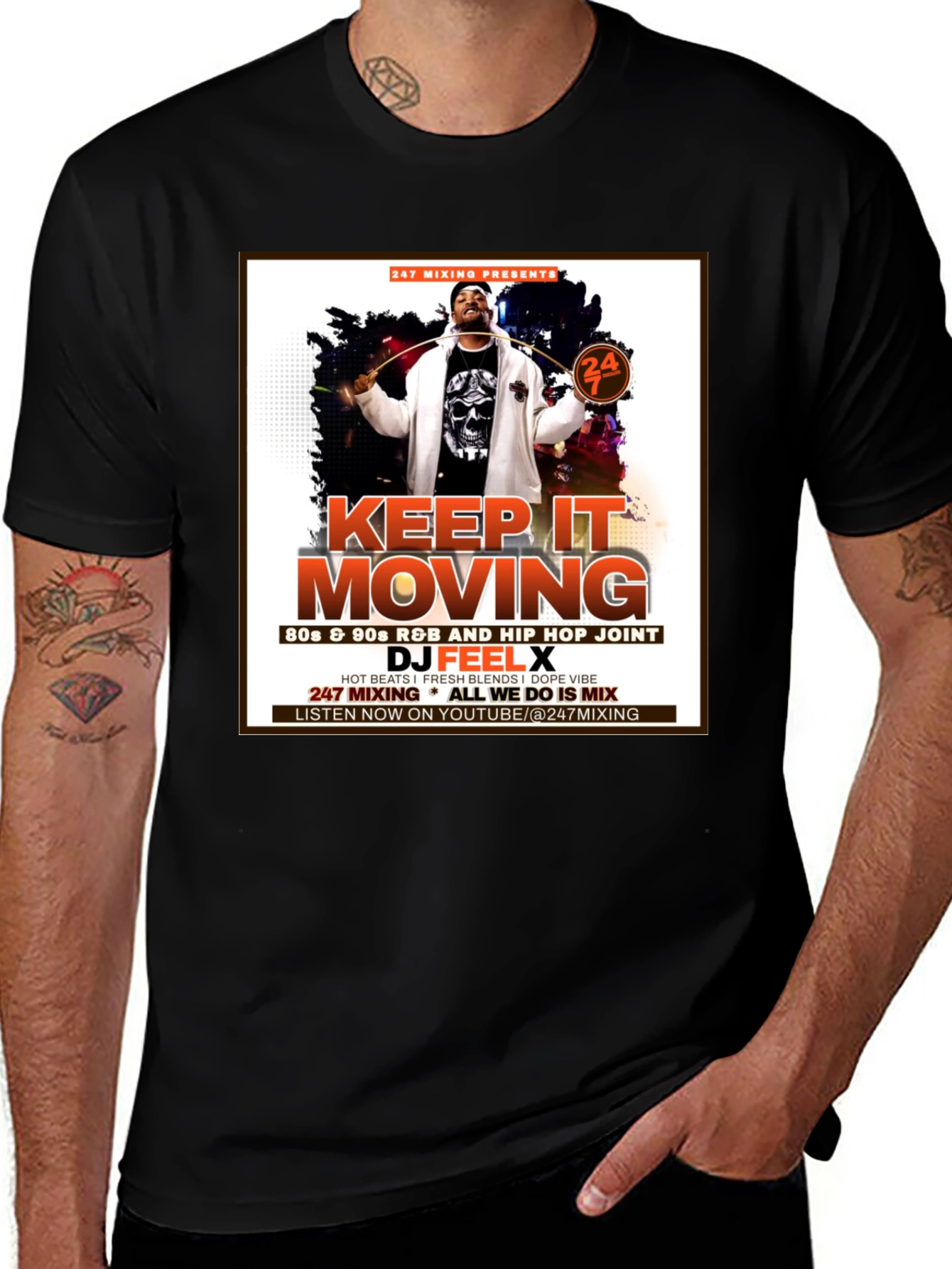 Keep It Moving DJ Feel X T-Shirt