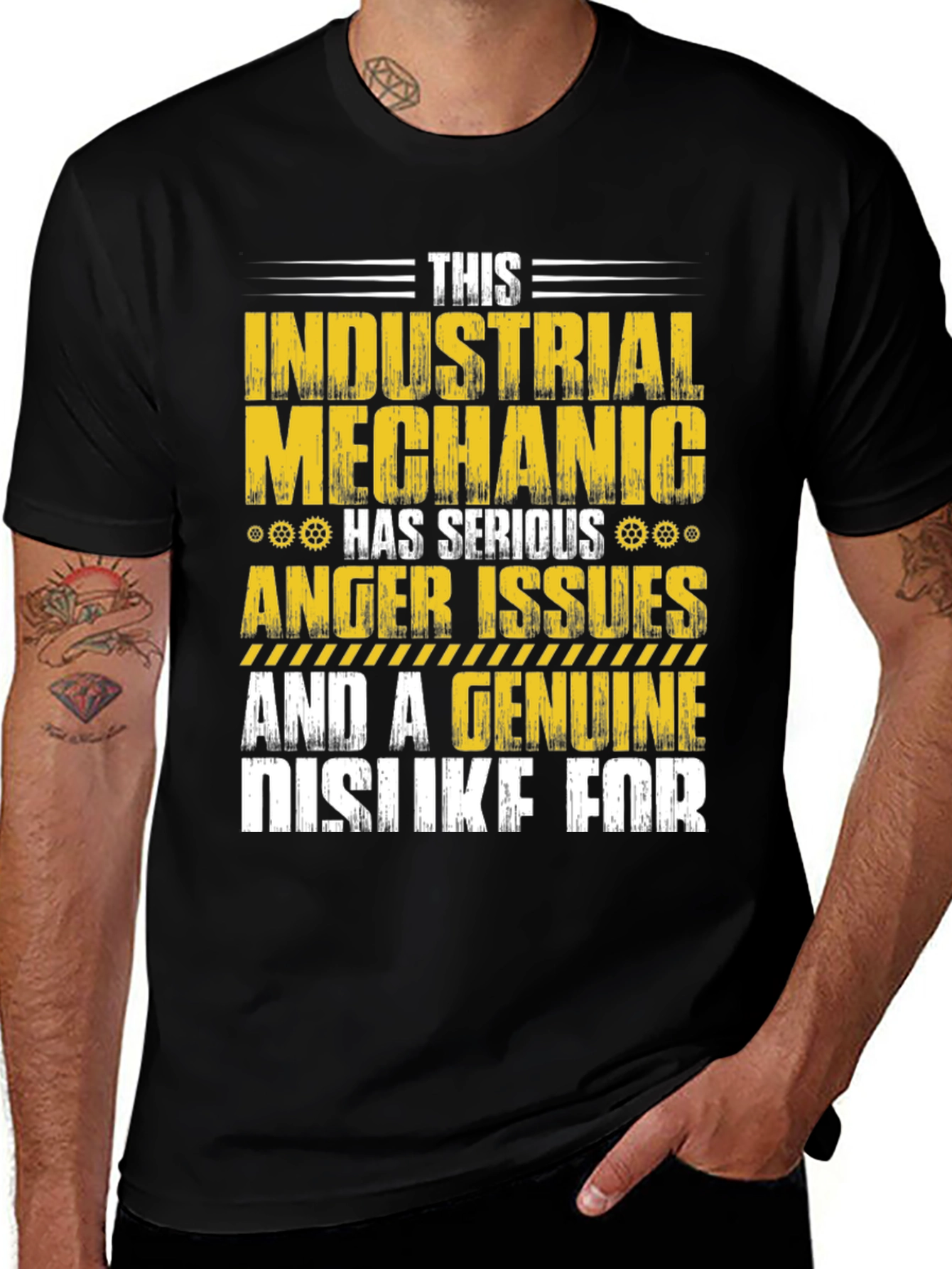 Variant 6 of Industrial Mechanic Anger Issues Graphic Tee