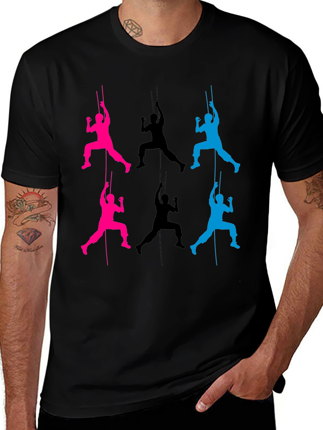 Variant 21 of Rock Climbing Graphic T-Shirt - Cool Climber Design