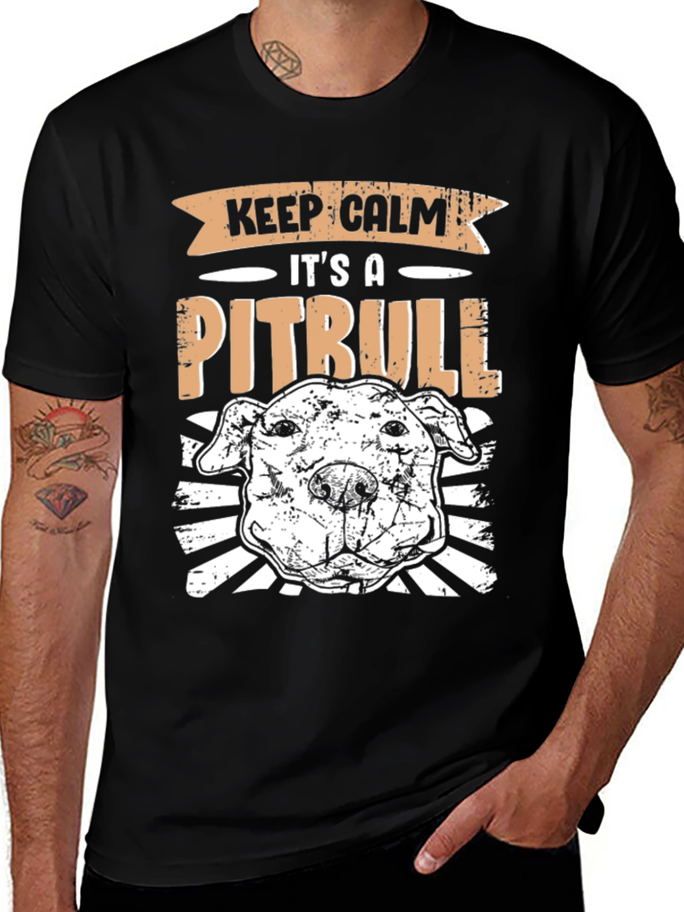 Variant 4 of Keep Calm It's A Pitbull T-Shirt