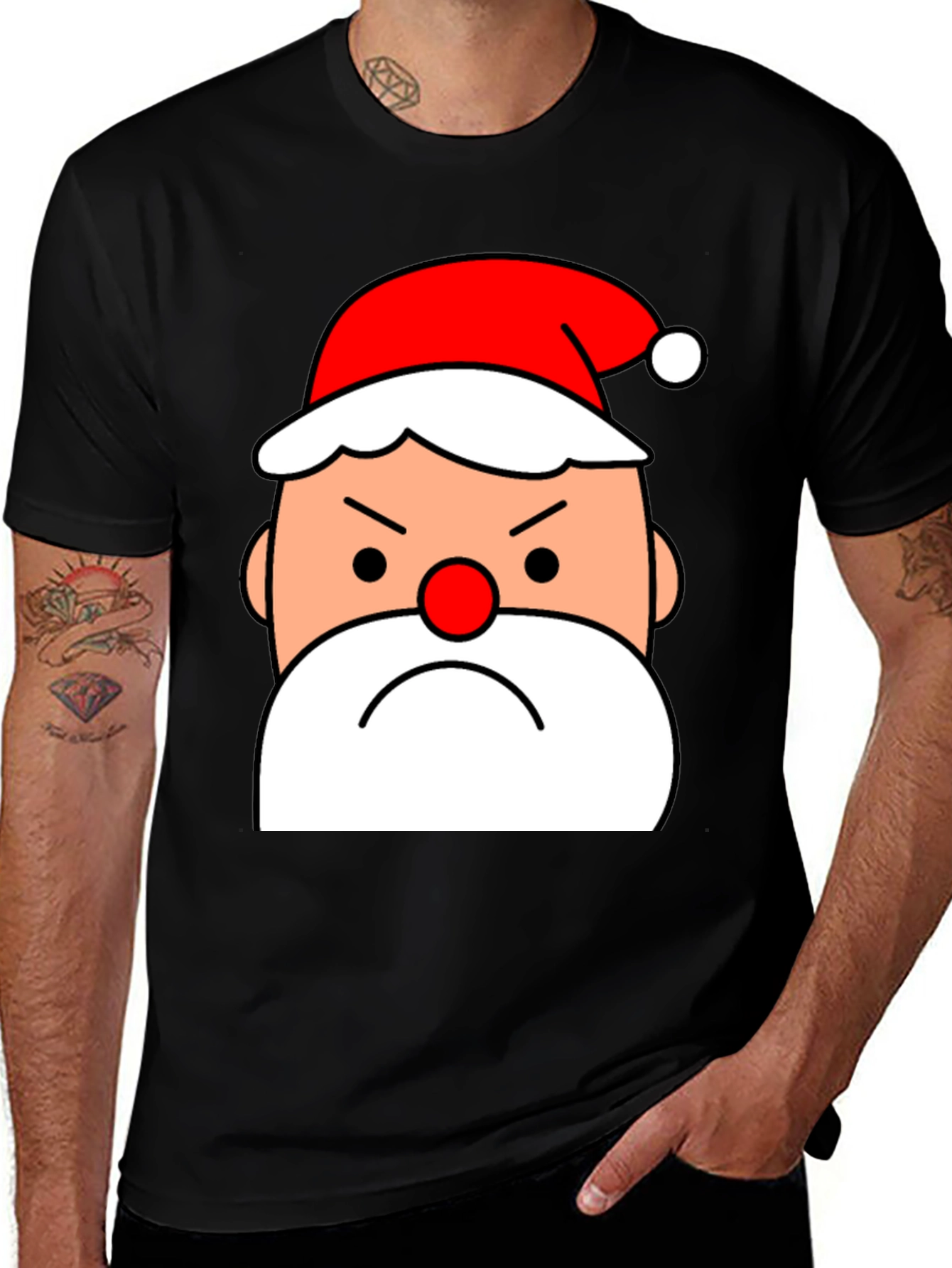 Grumpy Santa T-Shirt - Holiday Humor