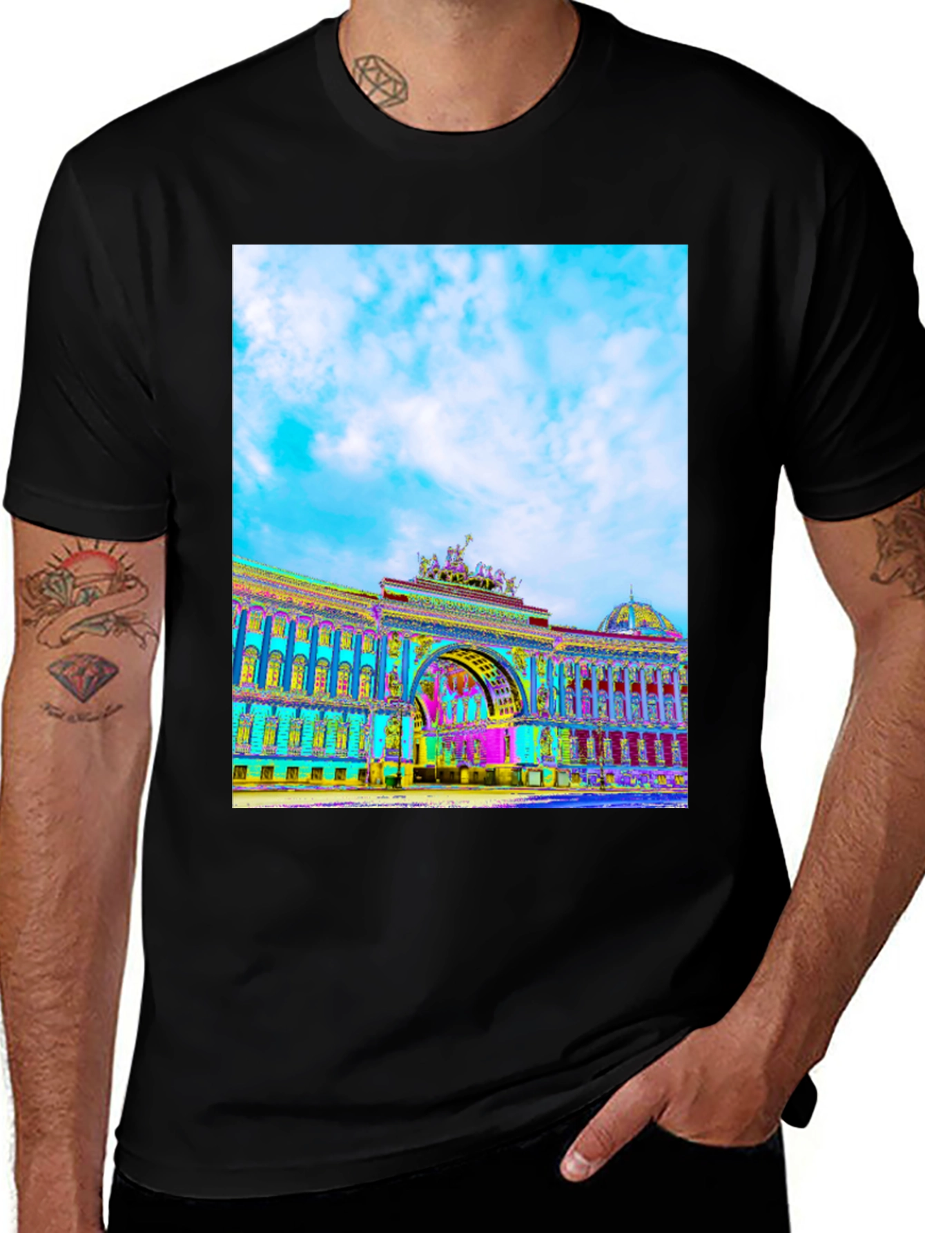 Variant 24 of Vivid Architecture T-Shirt - Menswear
