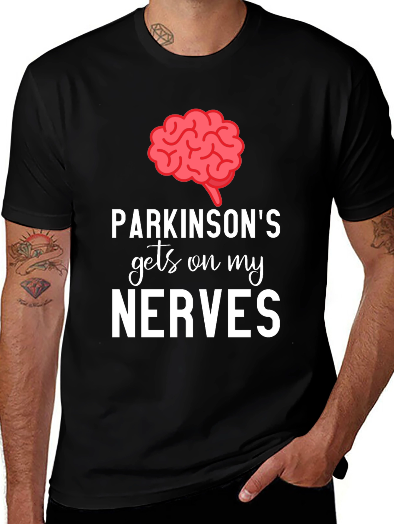 Variant 24 of Parkinson's Gets On My Nerves Graphic Tee