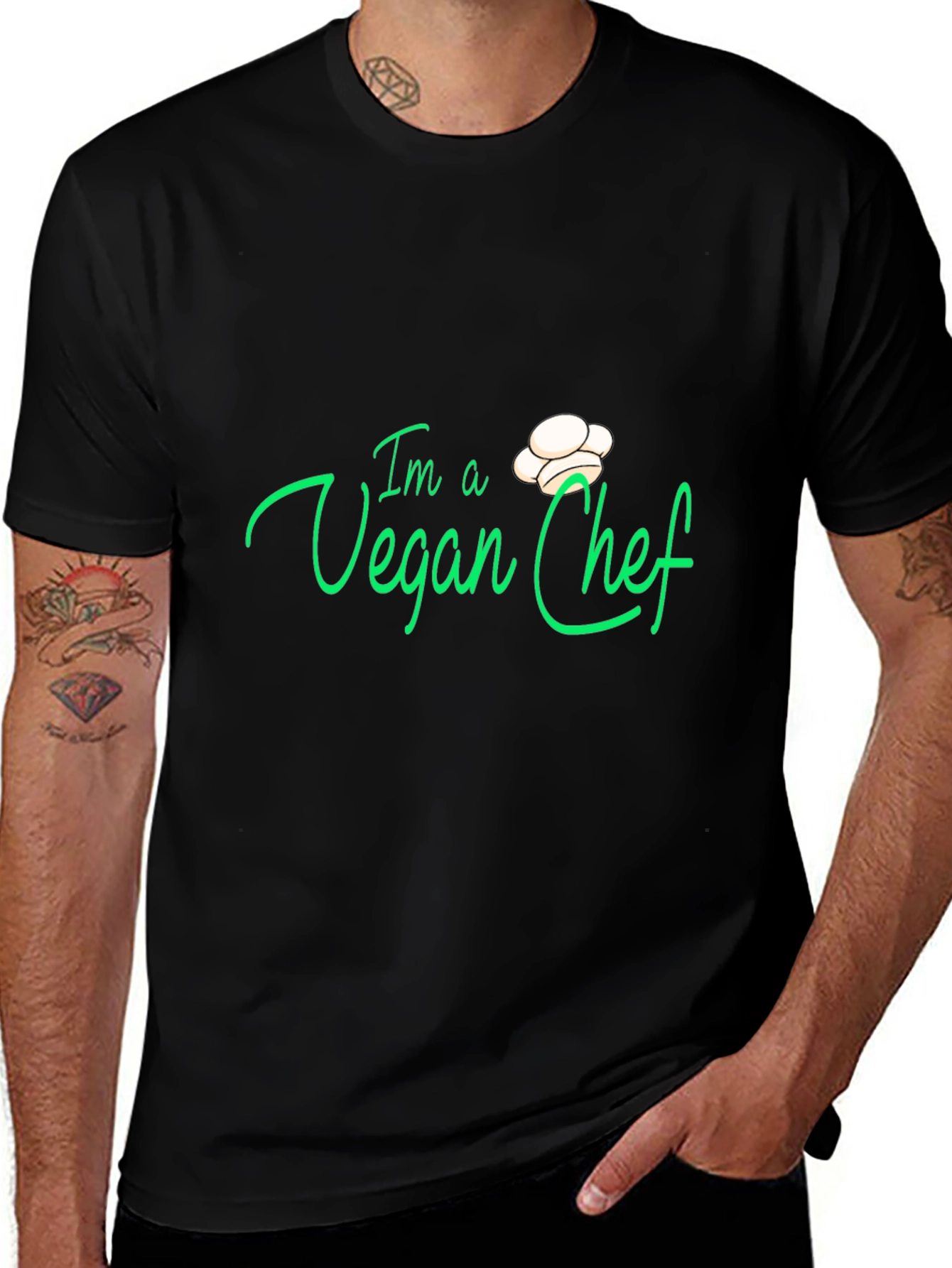 Variant 26 of Vegan Chef T-Shirt - Stylish and Comfortable Vegan Apparel