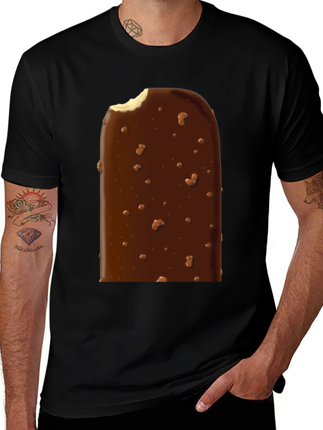 Variant 12 of Ice Cream Bar Graphic Tee - Delicious Style!