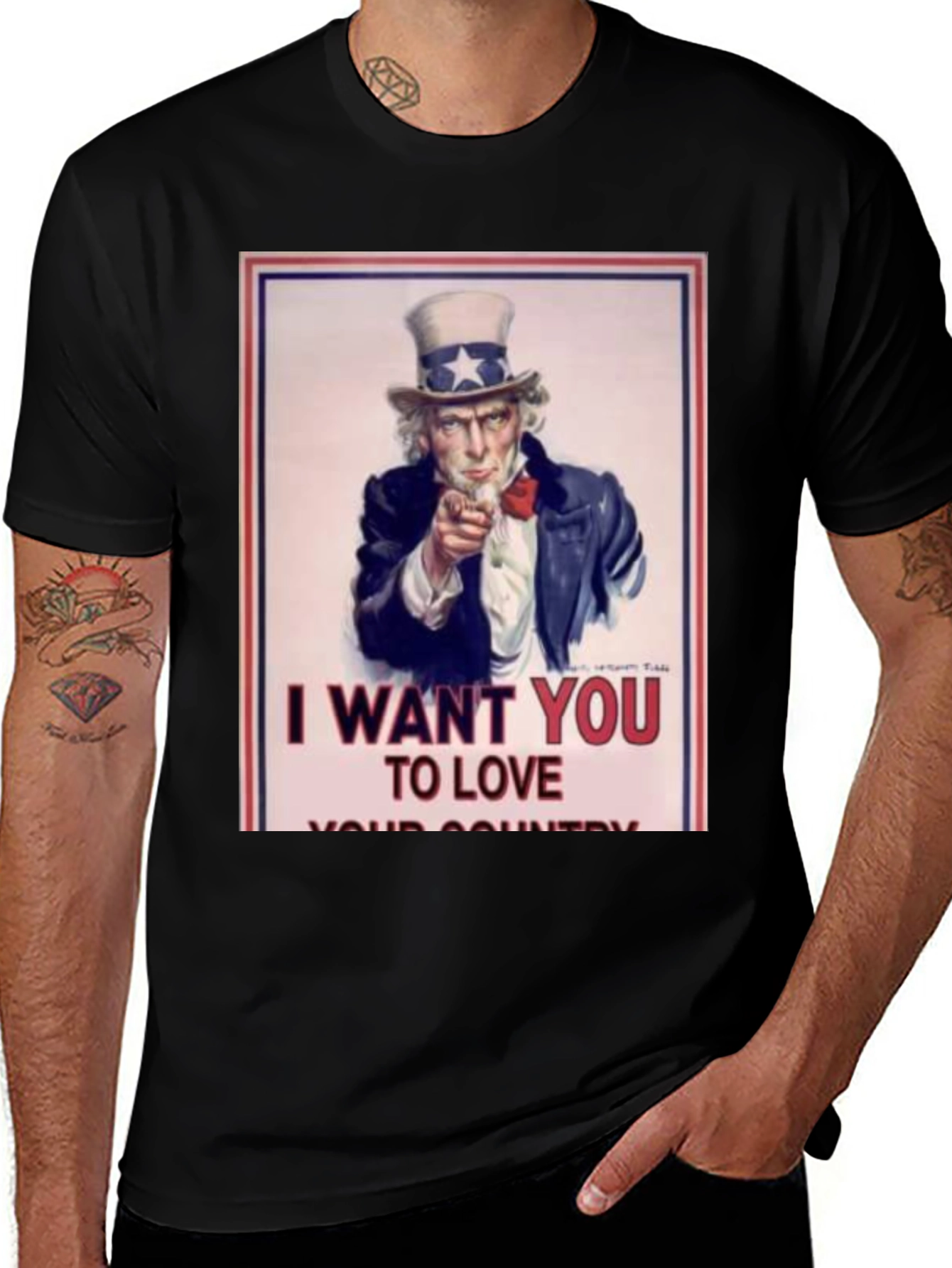 Variant 30 of I Want You to Love Your Country T-Shirt