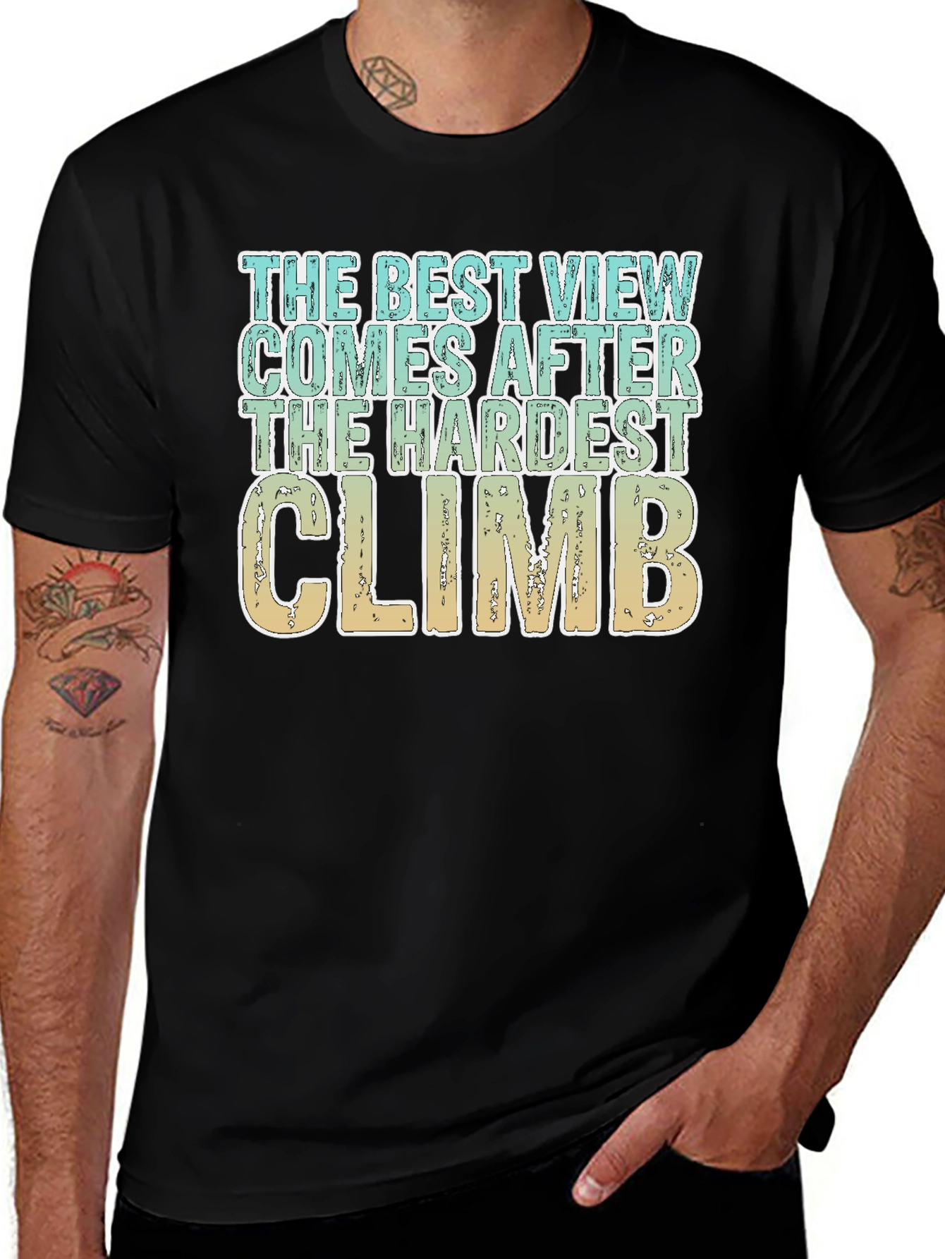 Variant 15 of Inspirational Climb Graphic Tee - Unisex