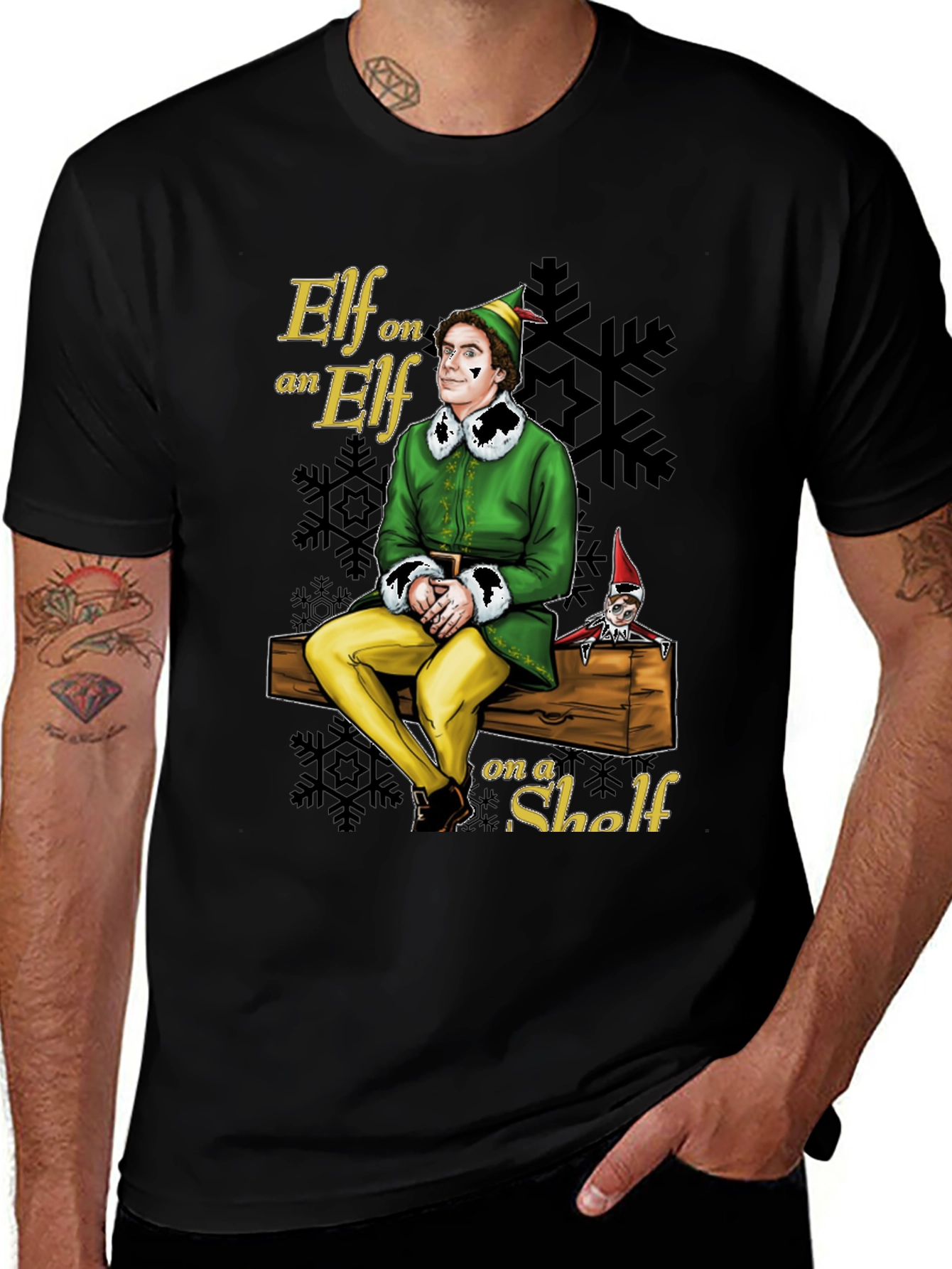 Elf on an Elf on a Shelf Graphic T-Shirt