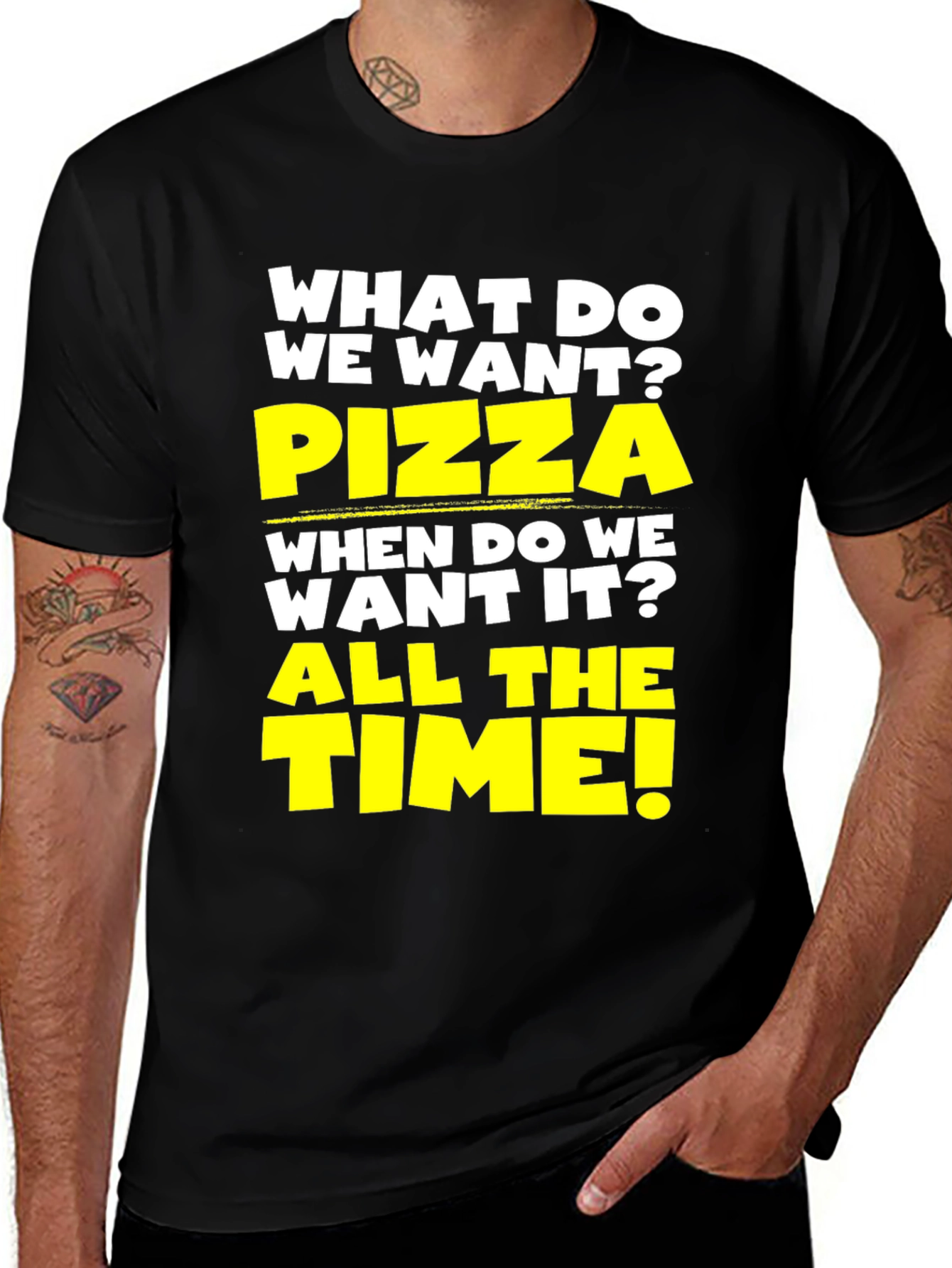 Variant 13 of Pizza All The Time Graphic Tee
