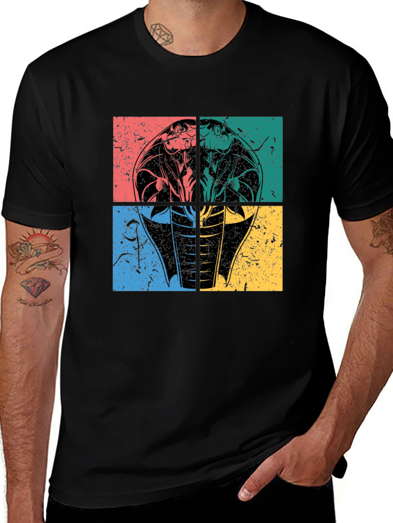 Retro Cobra T-Shirt - Vintage Graphic Tee for Men