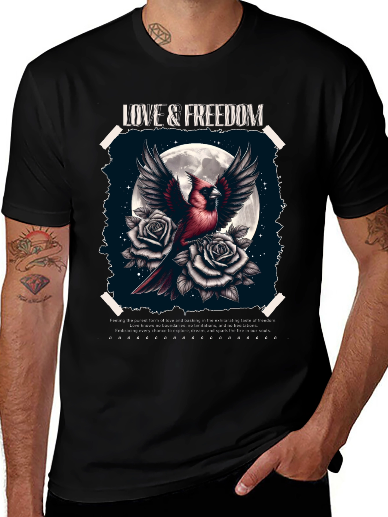 Variant 29 of Love & Freedom Graphic T-Shirt