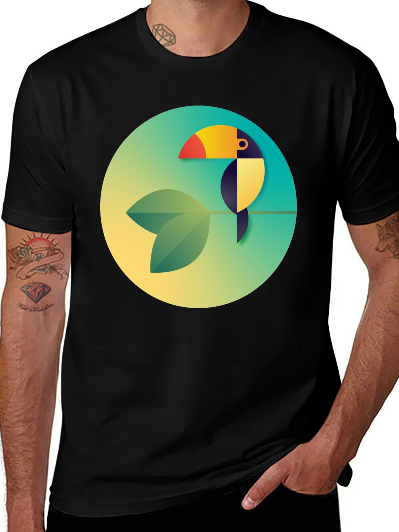 Toucan Graphic Tee - Black