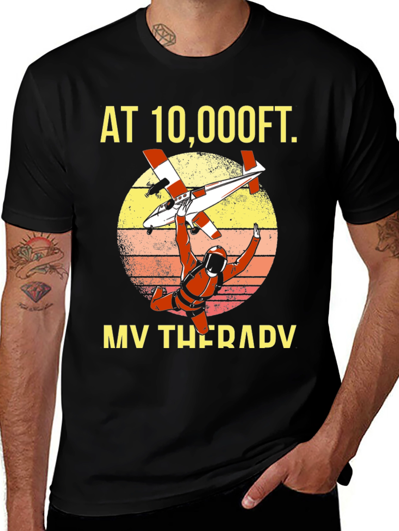 Variant 28 of Skydiving Therapy T-Shirt