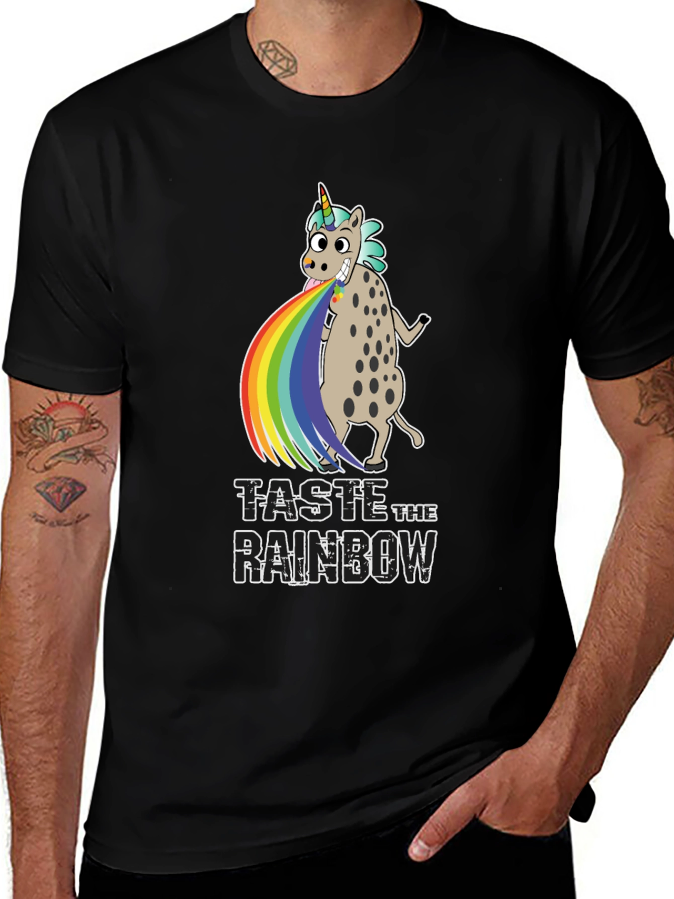 Taste the Rainbow Unicorn Graphic Tee
