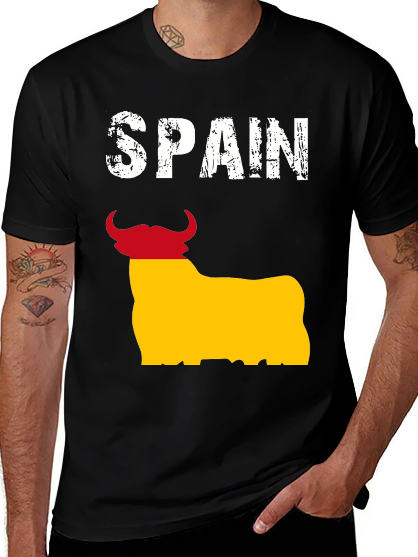 Variant 18 of Spain Bull Graphic T-Shirt - Viva España!