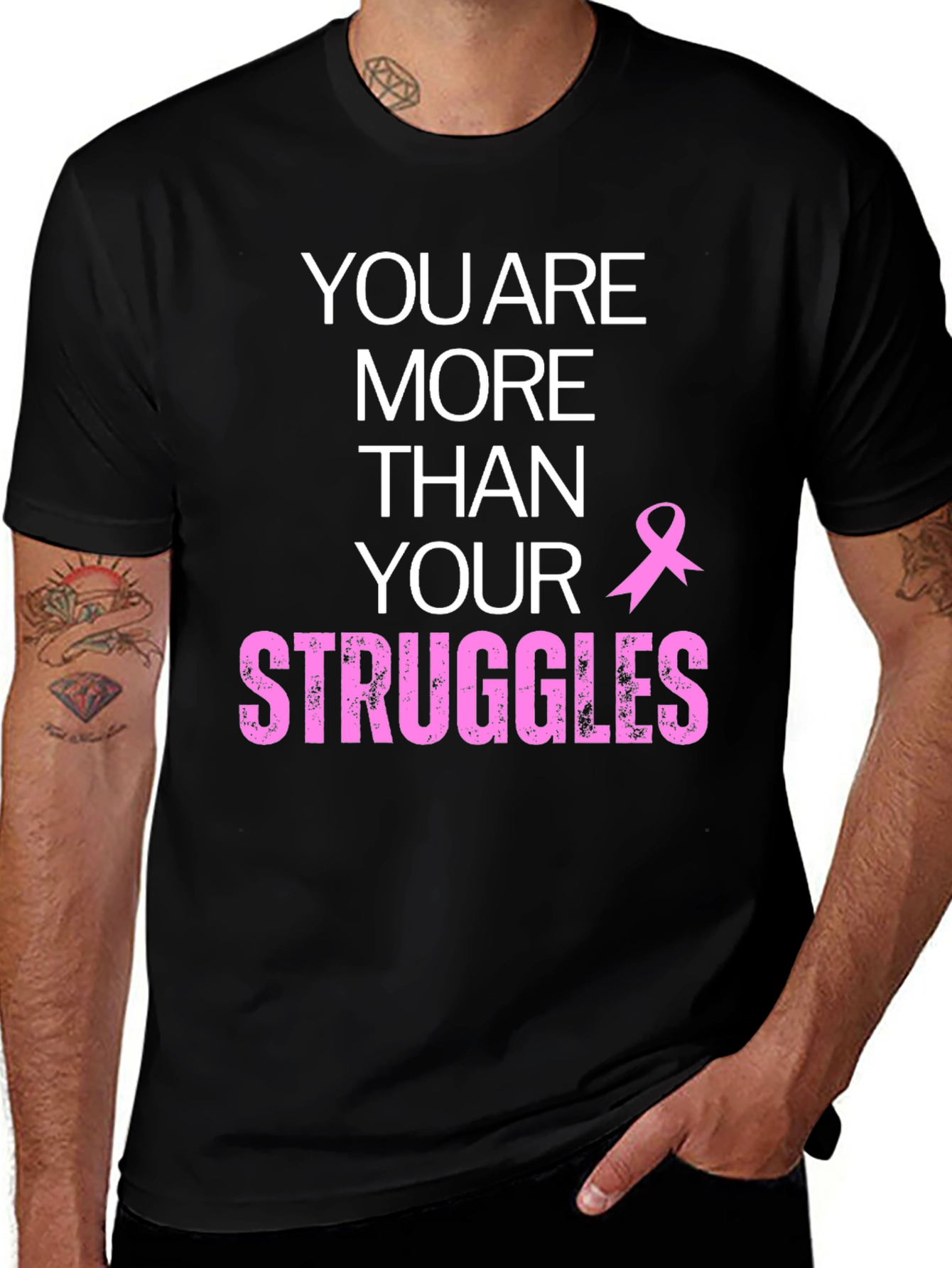 Variant 23 of More Than Your Struggles Breast Cancer Awareness T-Shirt