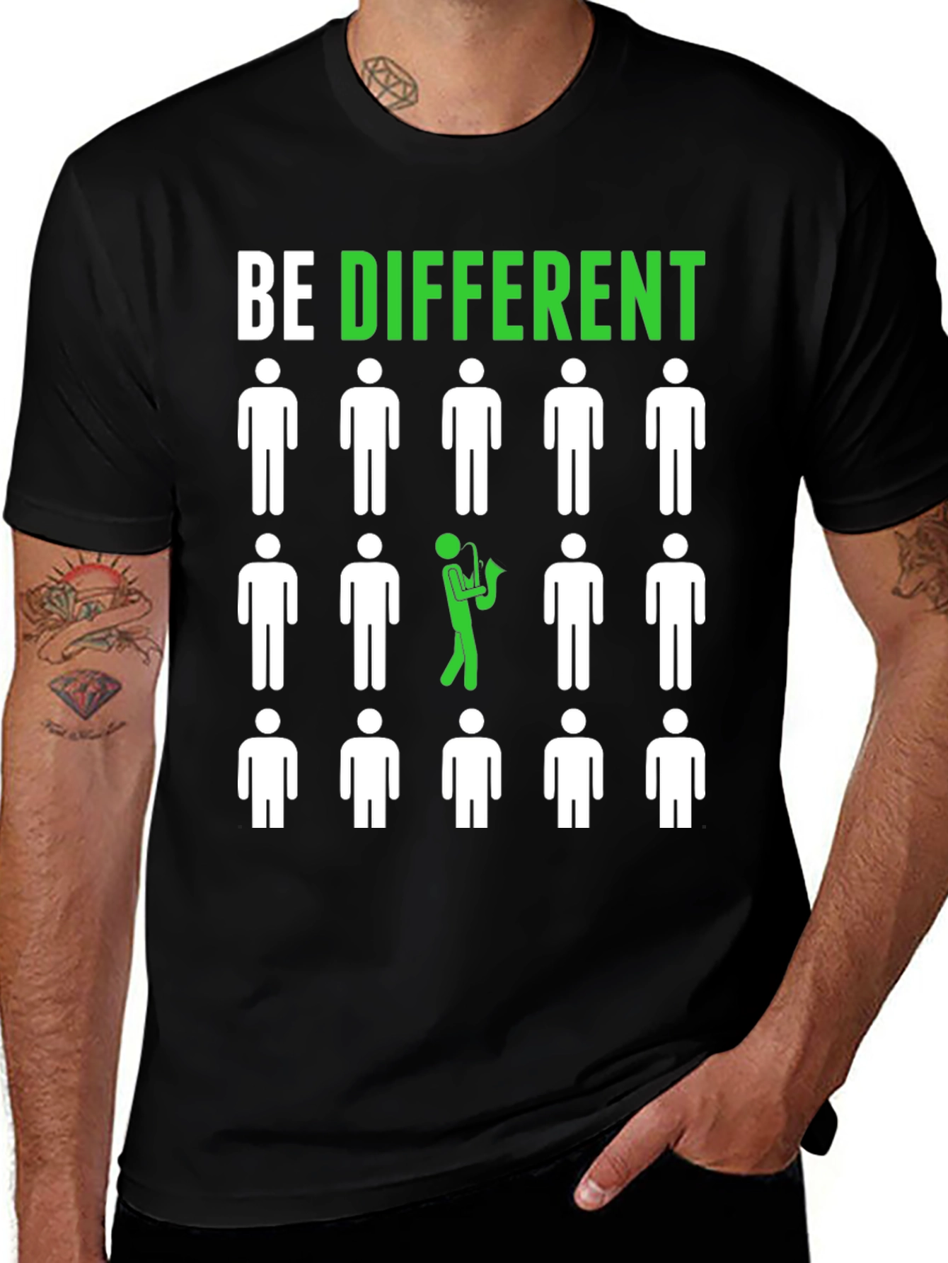 Variant 18 of Be Different T-Shirt - Unique Graphic Tee