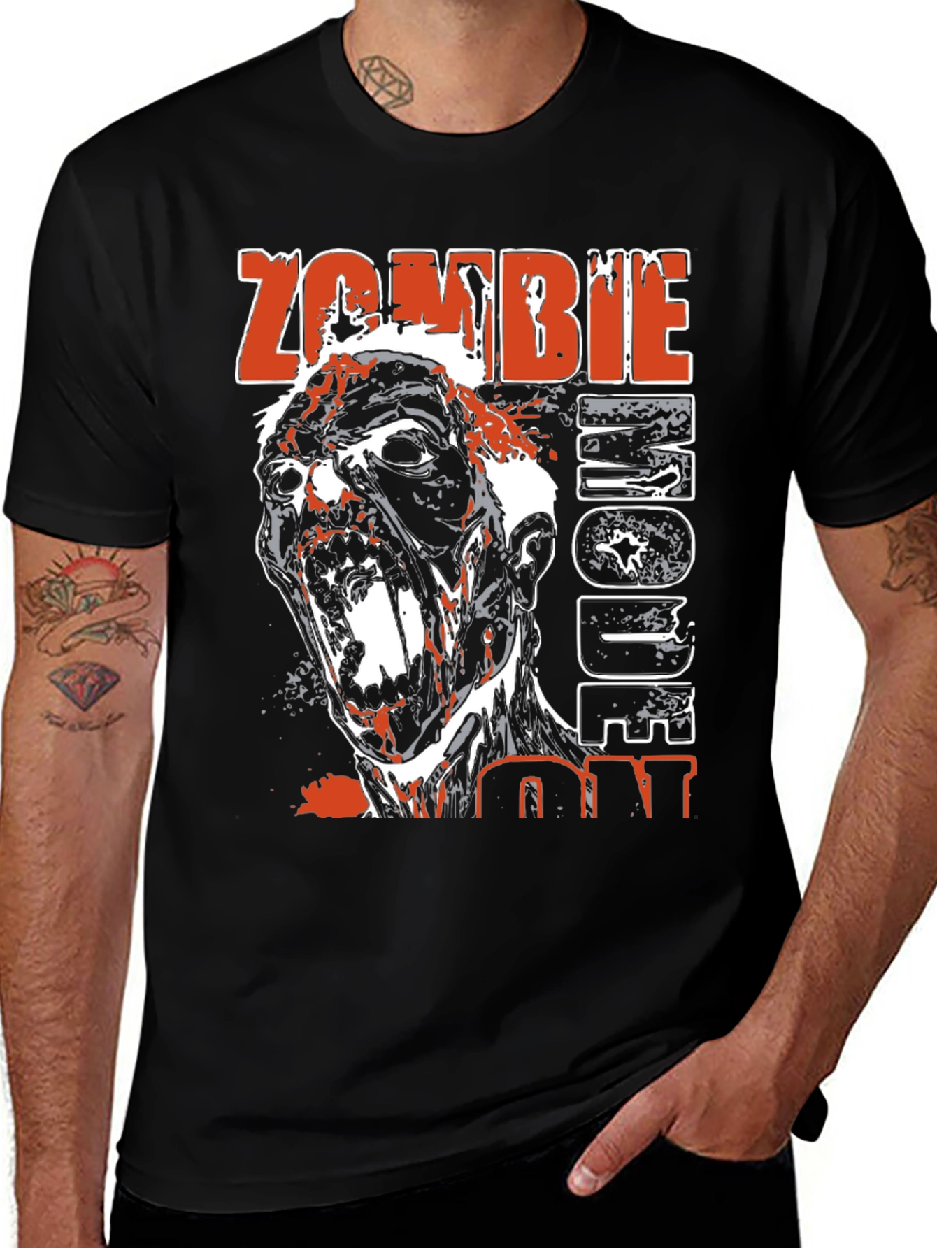 Variant 11 of Zombie Mode ON Graphic T-Shirt