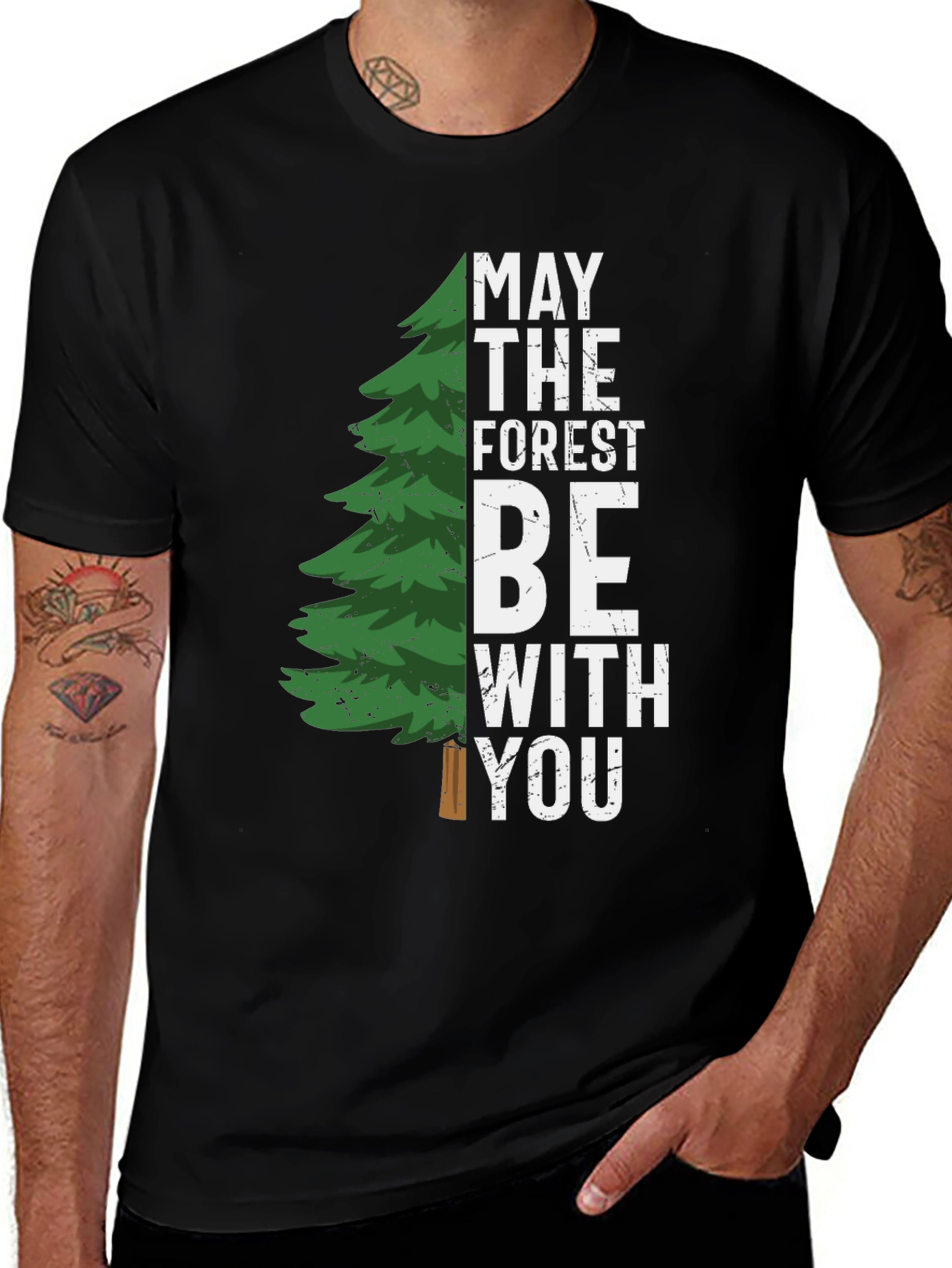Variant 27 of May the Forest Be With You Graphic Tee