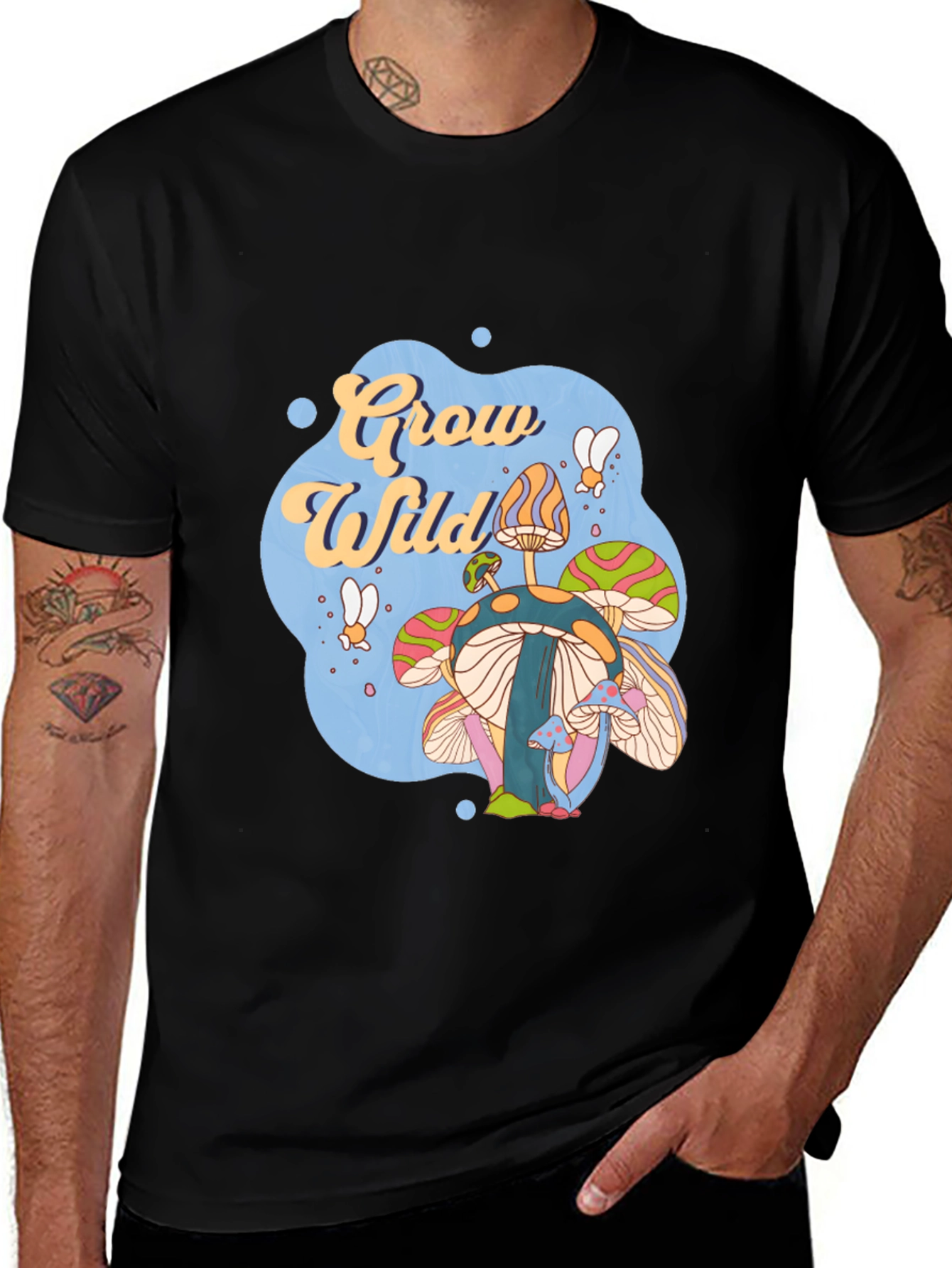 Groovy Mushroom Graphic T-Shirt - Grow Wild