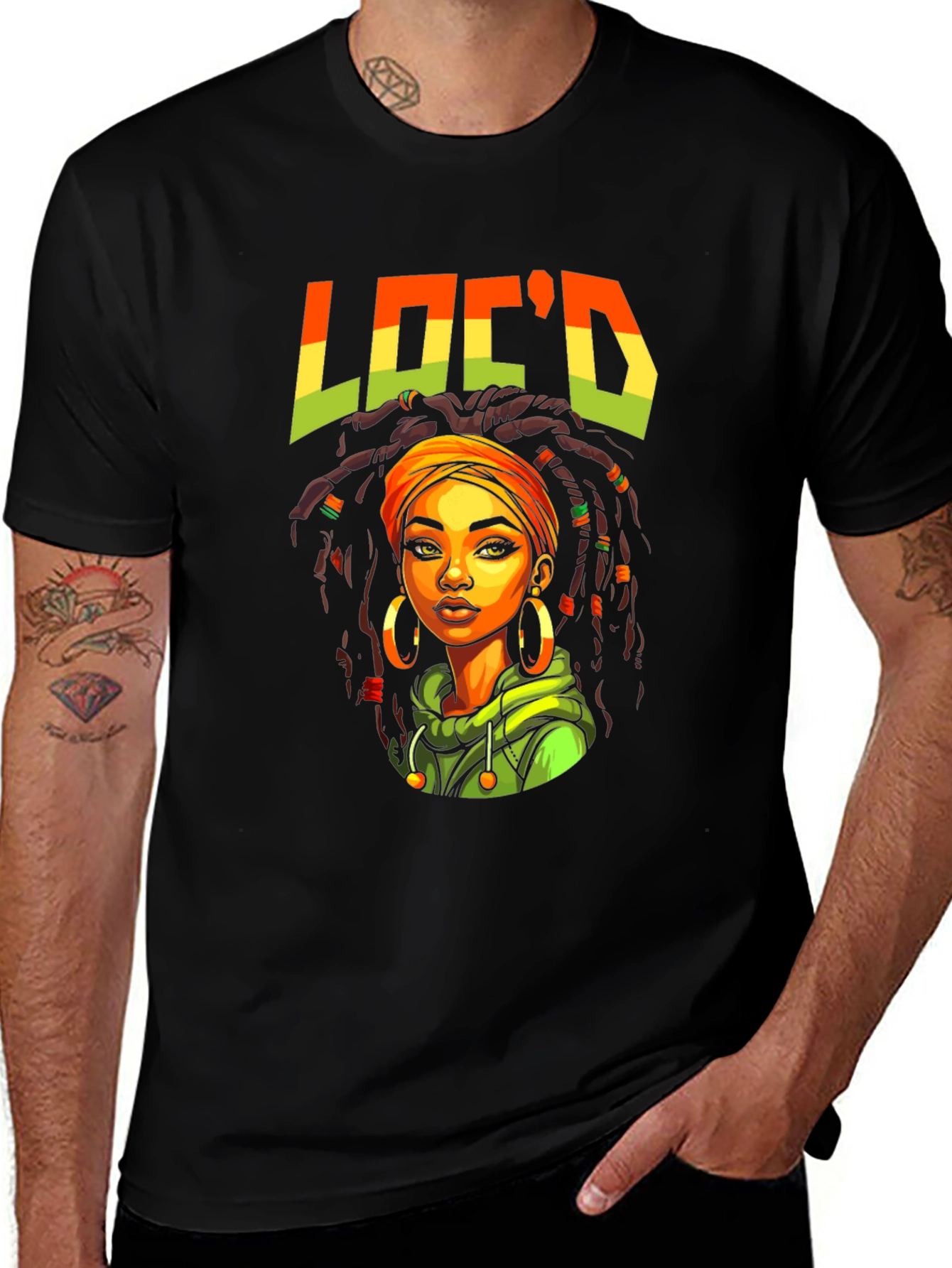 Variant 13 of Loc'd Woman Graphic T-Shirt