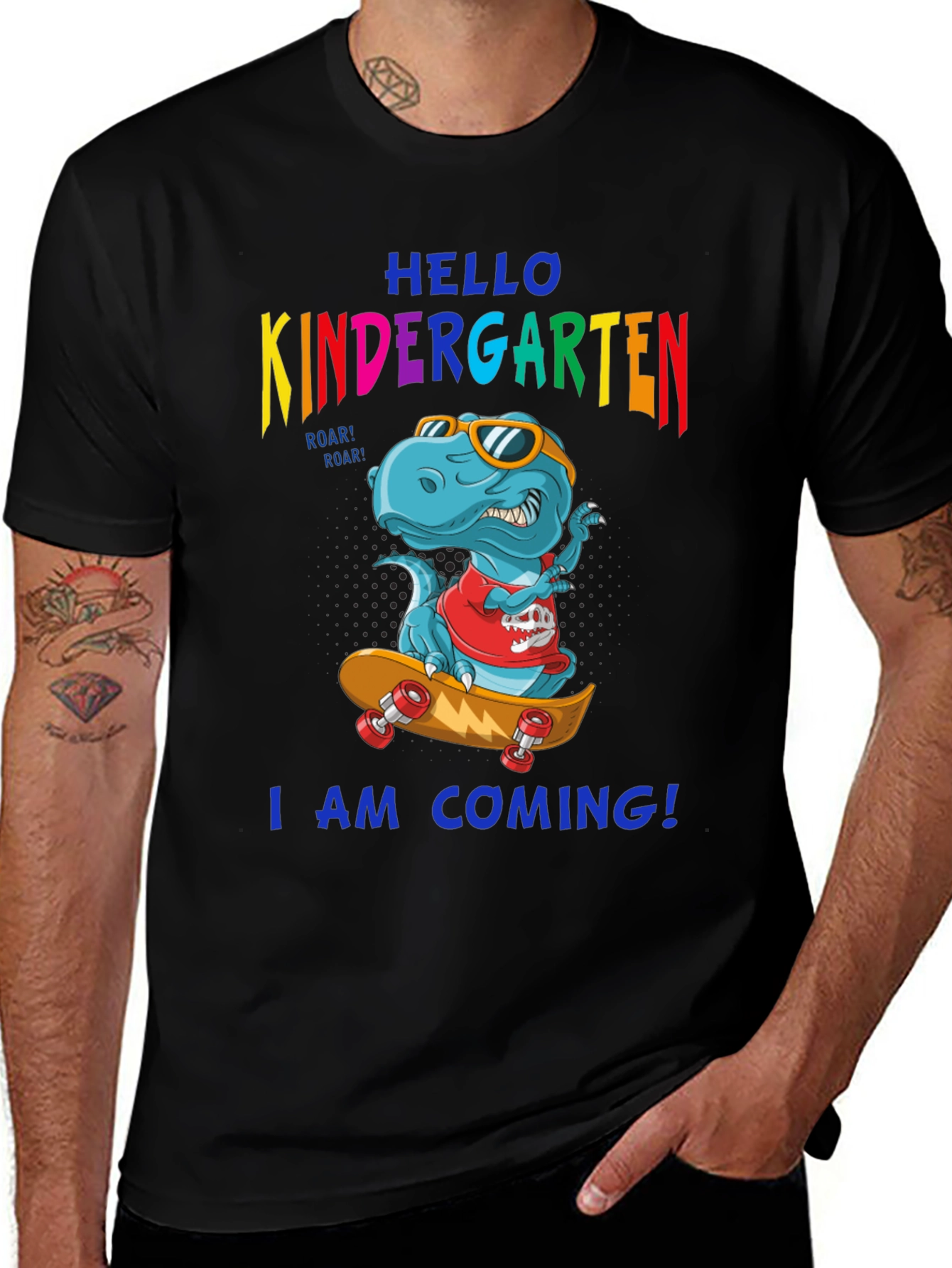 Variant 12 of Hello Kindergarten Dinosaur T-Shirt